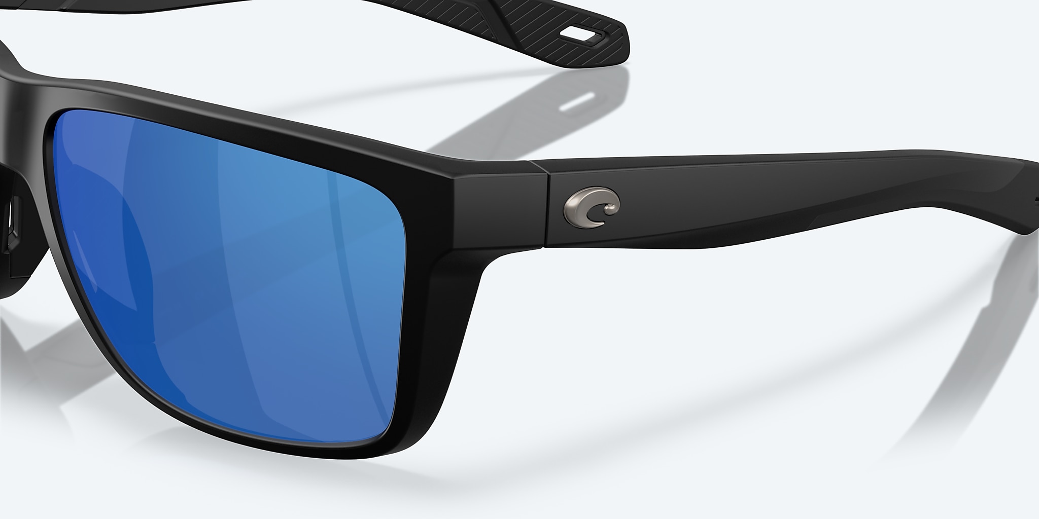 Sunglasses Costa Broadbill II L (58-15) with Blue Mirror lens and Matte Black frame Image 6 of 7 Sunglasses Costa Broadbill II L (58-15) with Blue Mirror lens and Matte Black frame Image 6 of 7