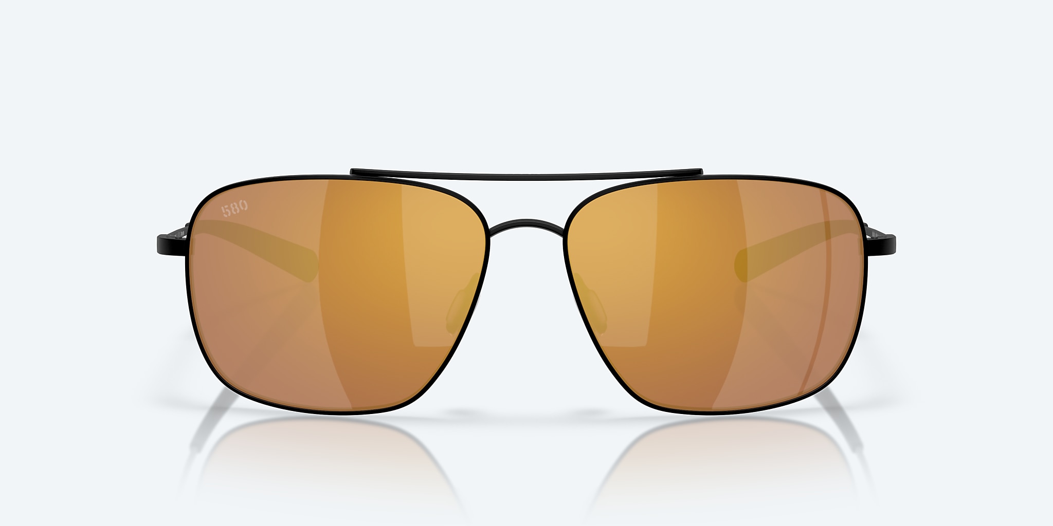 Sunglasses Costa Canaveral XL (59-15) with Gold Mirror lens and Satin Black frame Image 2 of 7 Sunglasses Costa Canaveral XL (59-15) with Gold Mirror lens and Satin Black frame Image 2 of 7