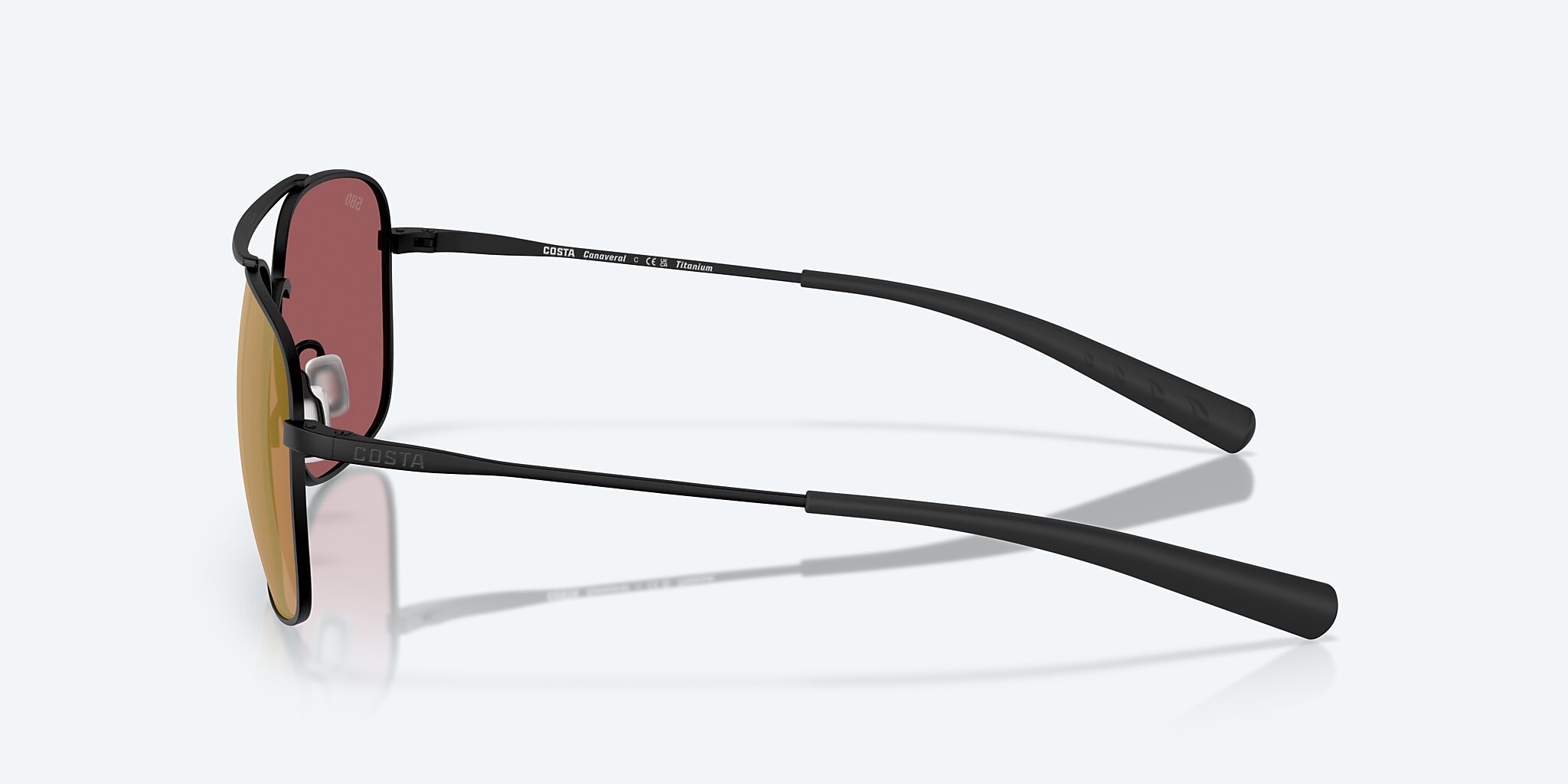 Sunglasses Costa Canaveral XL (59-15) with Gold Mirror lens and Satin Black frame Image 3 of 7 Sunglasses Costa Canaveral XL (59-15) with Gold Mirror lens and Satin Black frame Image 3 of 7