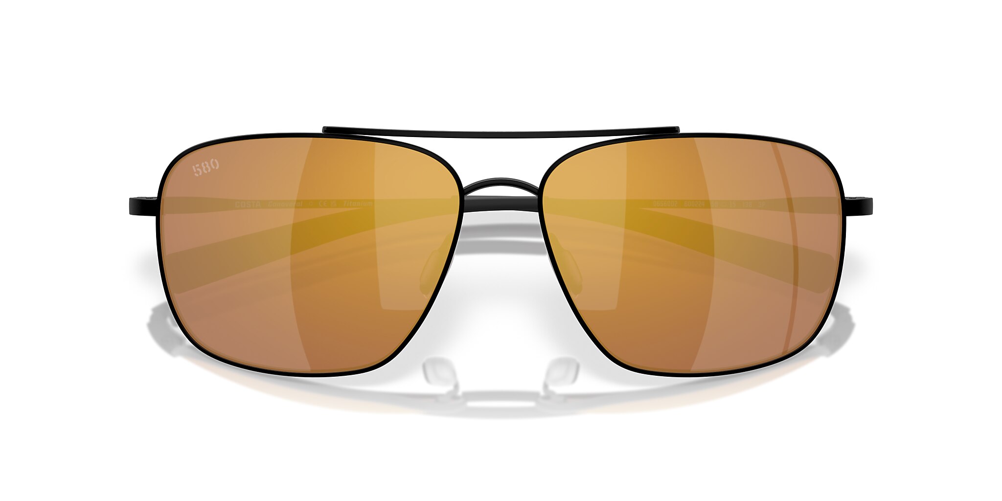 Costa Canaveral XL (59-15) with Gold Mirror lenses and Satin Black