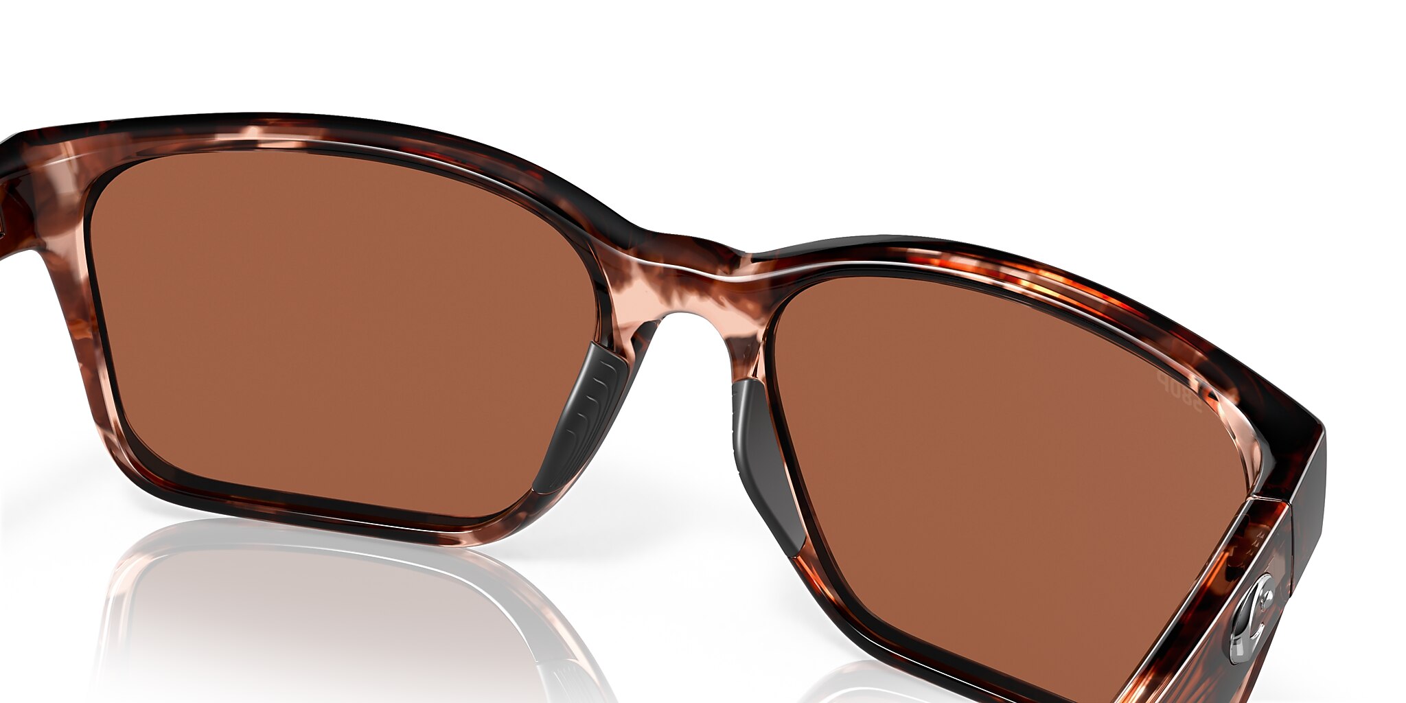 Costa Palmas XL (57-17) with Copper Silver Mirror lenses and Coral