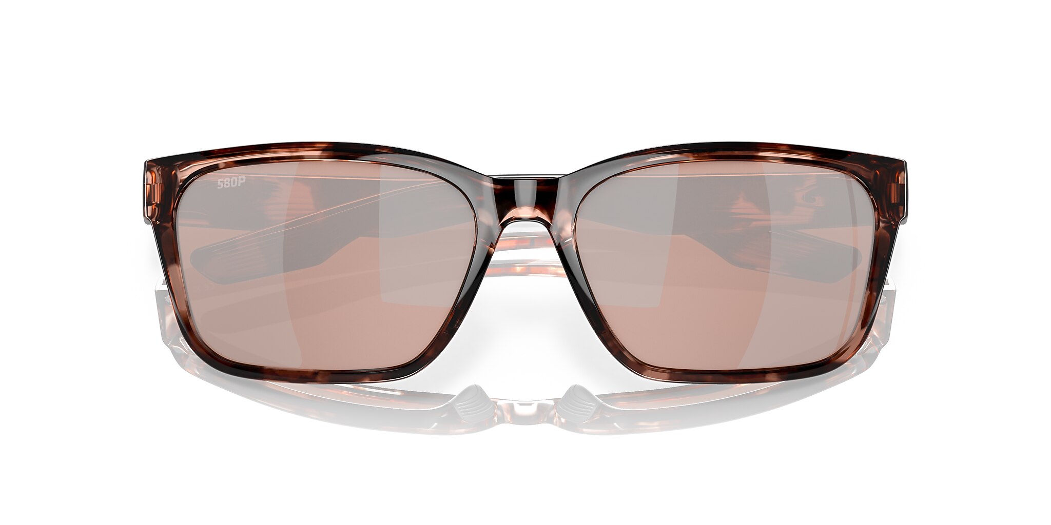 Costa Palmas XL (57-17) with Copper Silver Mirror lenses and Coral