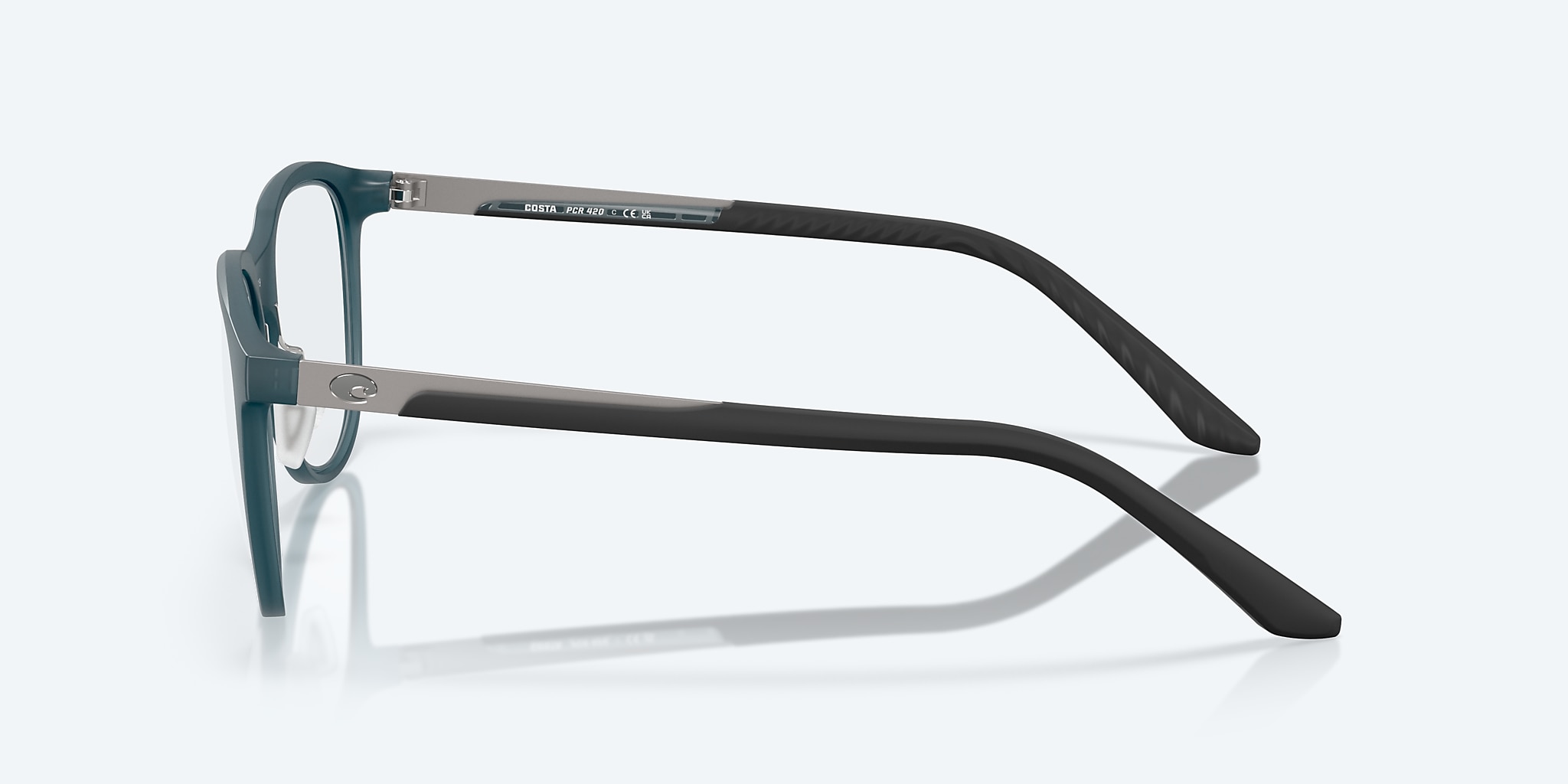 Eyeglasses Costa Pacific Rise 420 L (52-19) with Demo Lens lens and Translucent Deep Blue frame Image 3 of 7 Eyeglasses Costa Pacific Rise 420 L (52-19) with Demo Lens lens and Translucent Deep Blue frame Image 3 of 7