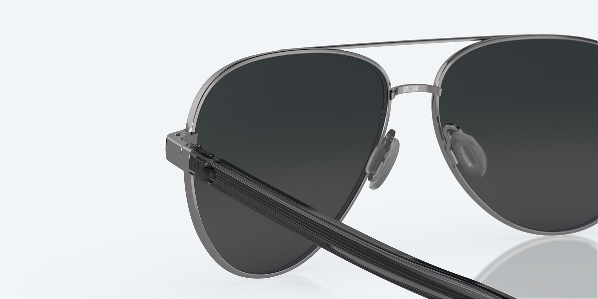 Sunglasses Costa Peli L (57-14) with Demo Lens lens and Gunmetal frame Image 8 of 8 Sunglasses Costa Peli L (57-14) with Demo Lens lens and Gunmetal frame Image 8 of 8