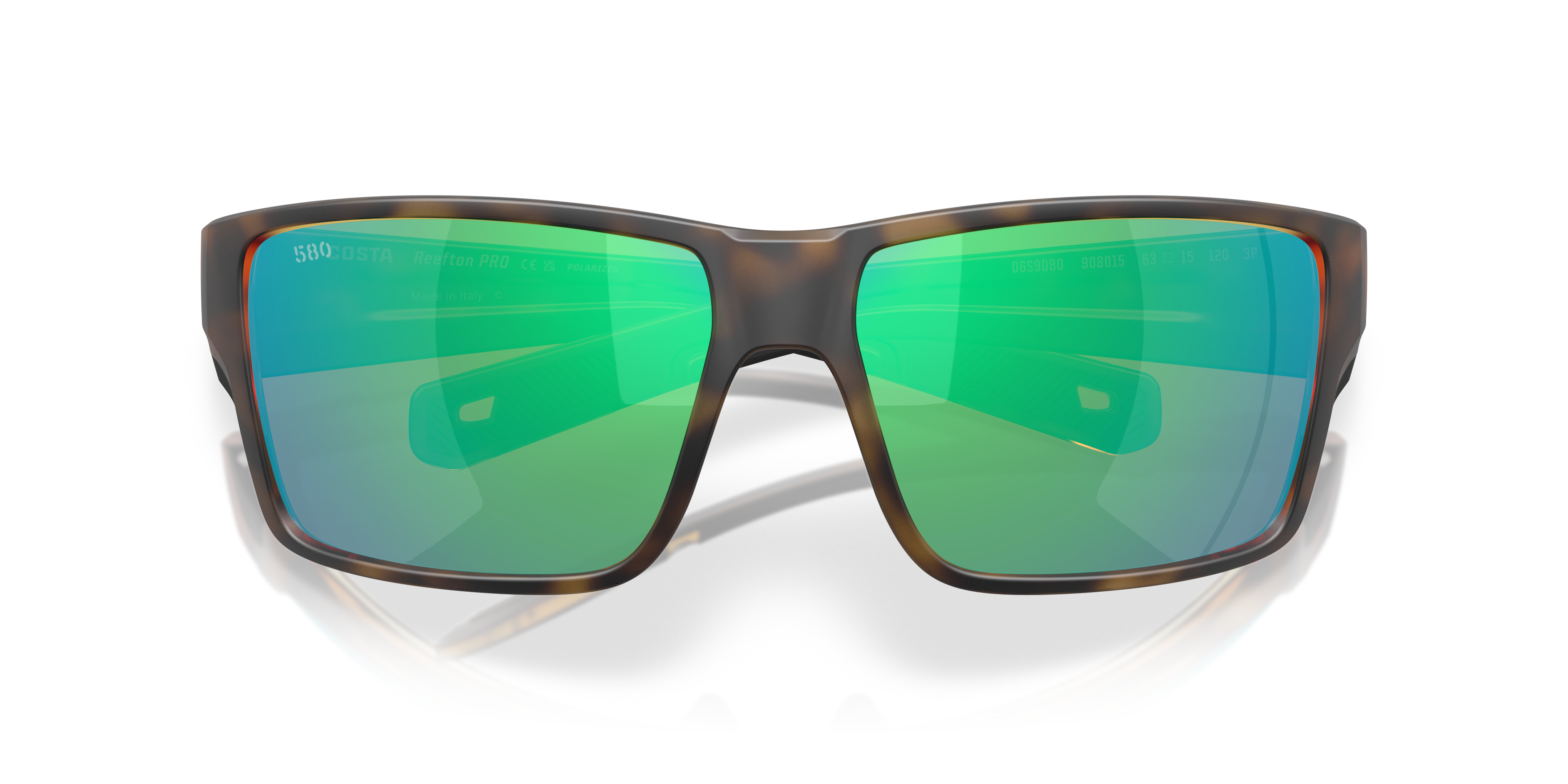 Costa Del Mar Reefton Pro 6S9080 Replacement Lenses – Polarized 580G Green Mirror, Glass