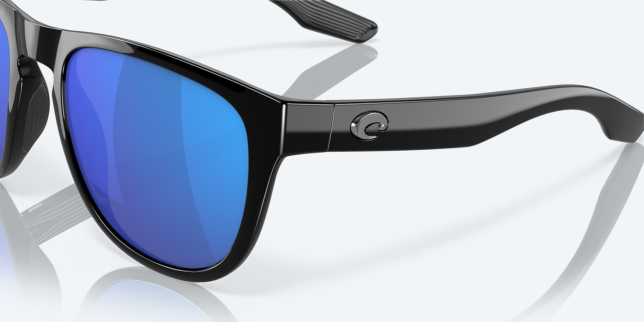 Sunglasses Costa Irie XL (55-20) with Blue Mirror lens and Black frame Image 6 of 7 Sunglasses Costa Irie XL (55-20) with Blue Mirror lens and Black frame Image 6 of 7