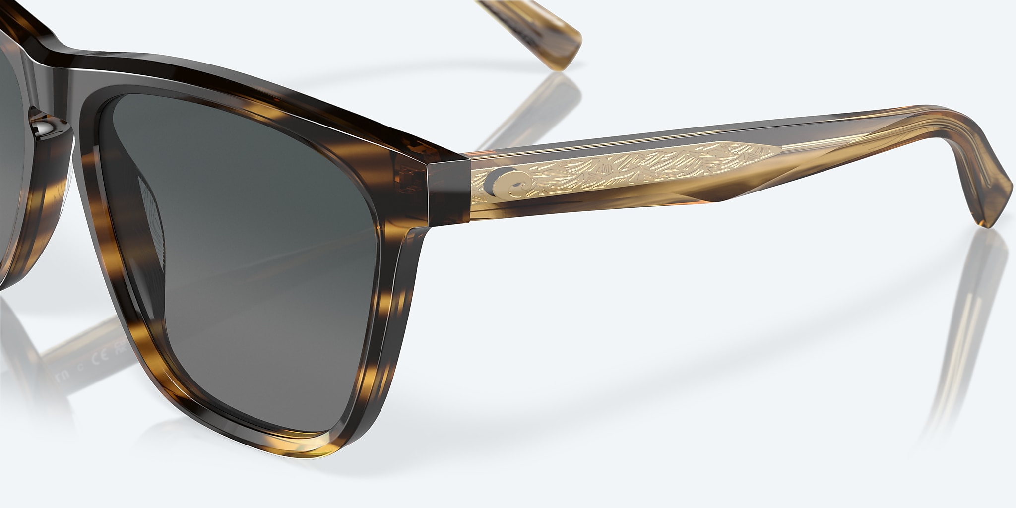 Sunglasses Costa Ulu L (56-17) with Gray Gradient lens and Tortoise frame Image 7 of 8 Sunglasses Costa Ulu L (56-17) with Gray Gradient lens and Tortoise frame Image 7 of 8