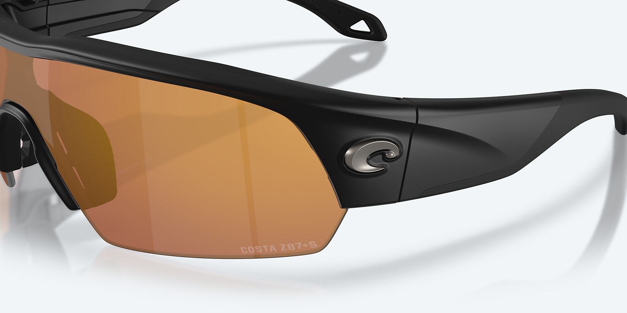 Sunglasses Costa Pilothouse PRO XXL (35-135) with Gold Mirror lens and Matte Black frame Image 6 of 9