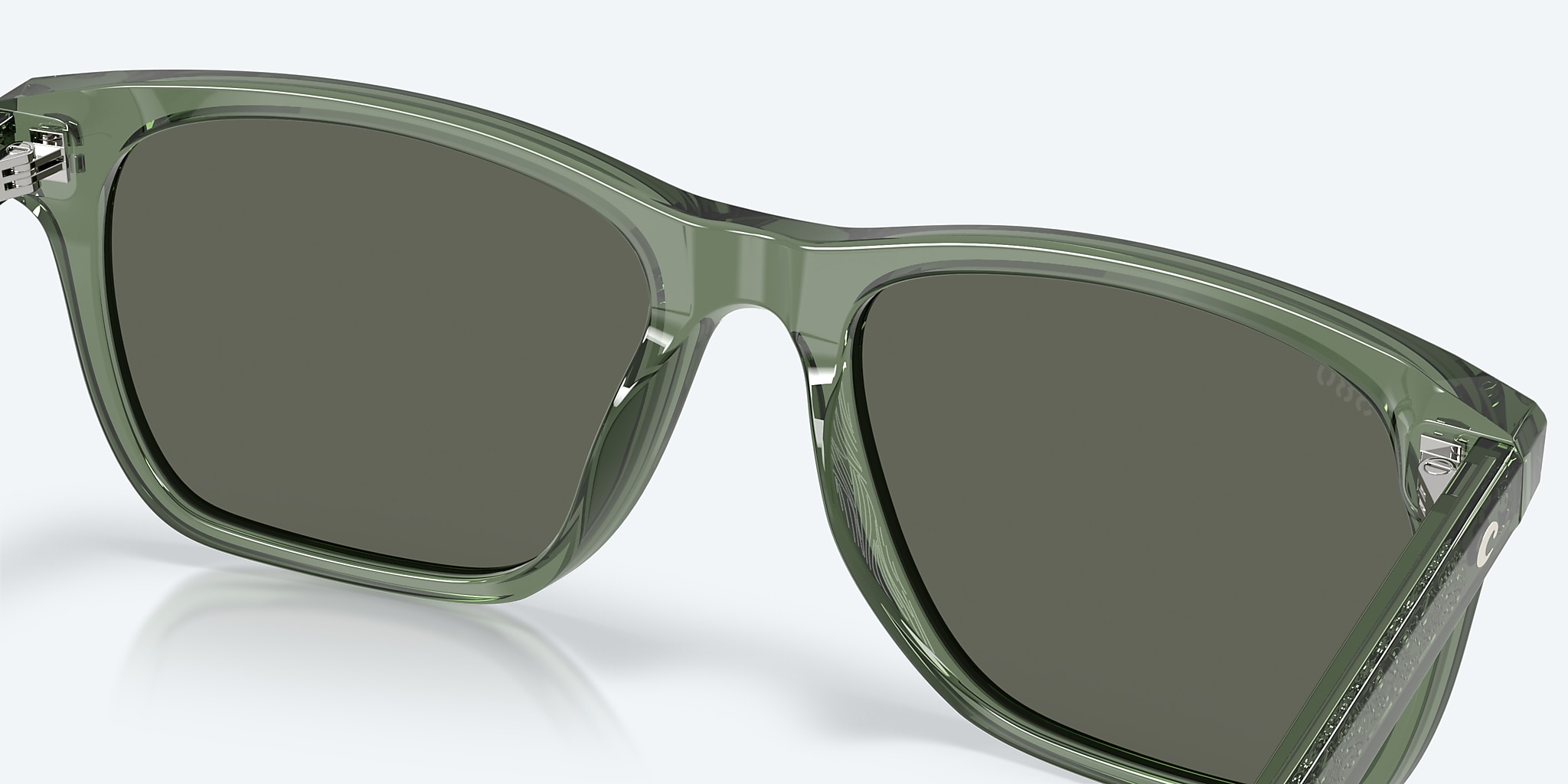 Sunglasses Costa Gravels L (57-18) with Gray lens and Algae Green frame Image 8 of 9