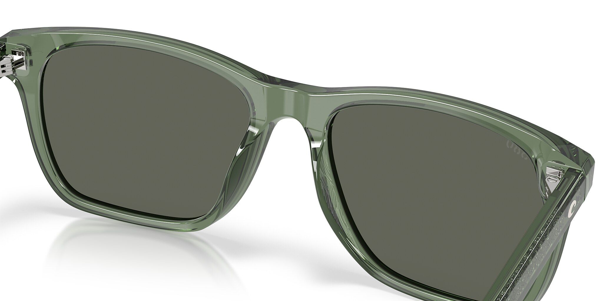 Costa Gravels L (57-18) with Gray lenses and Algae Green frame