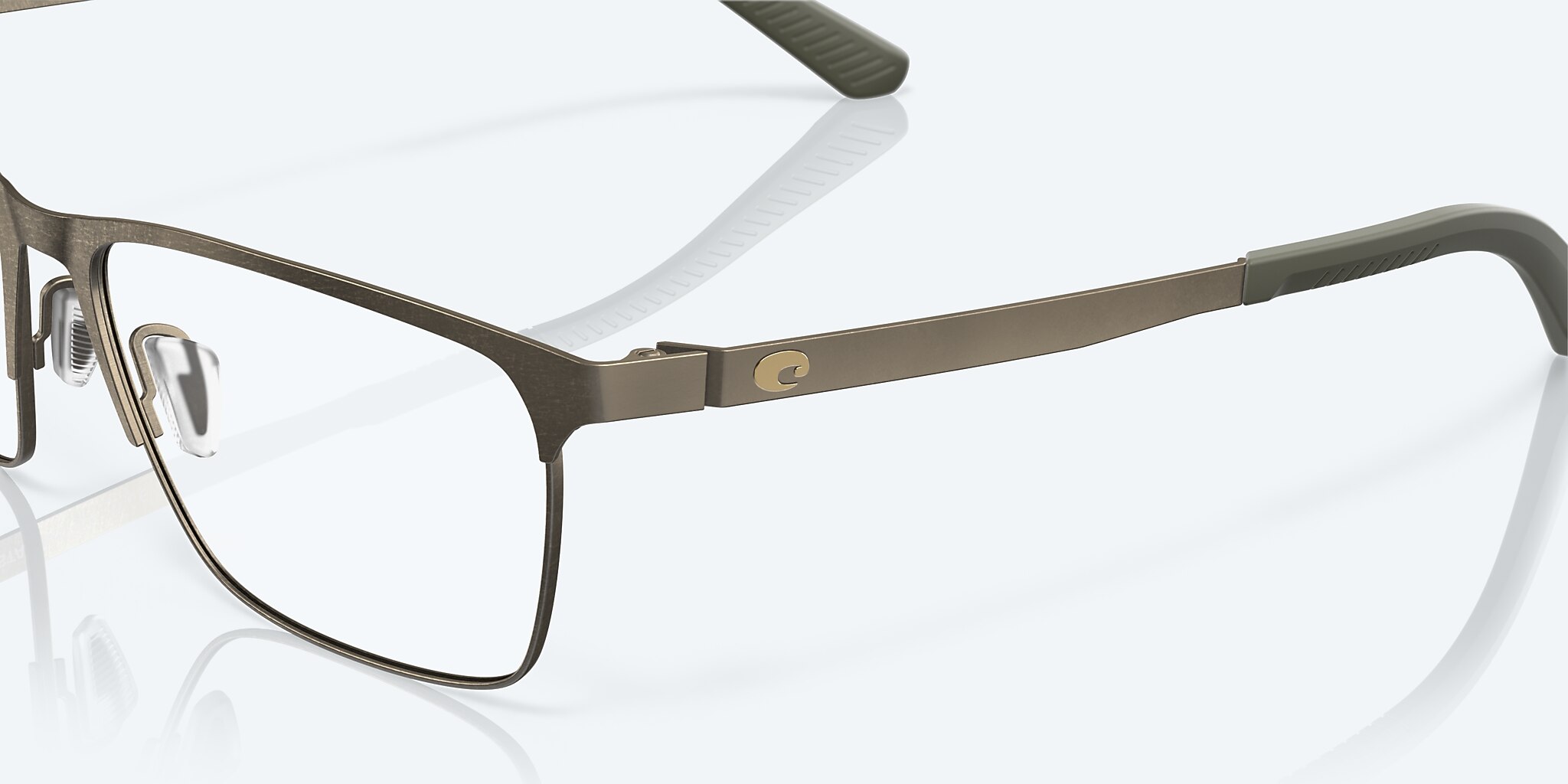 Lentes de Vista Costa Bimini Road 410 M (54-15) con Micas de Demostración lente y Latón desgastado montura Imagen 6 de 7