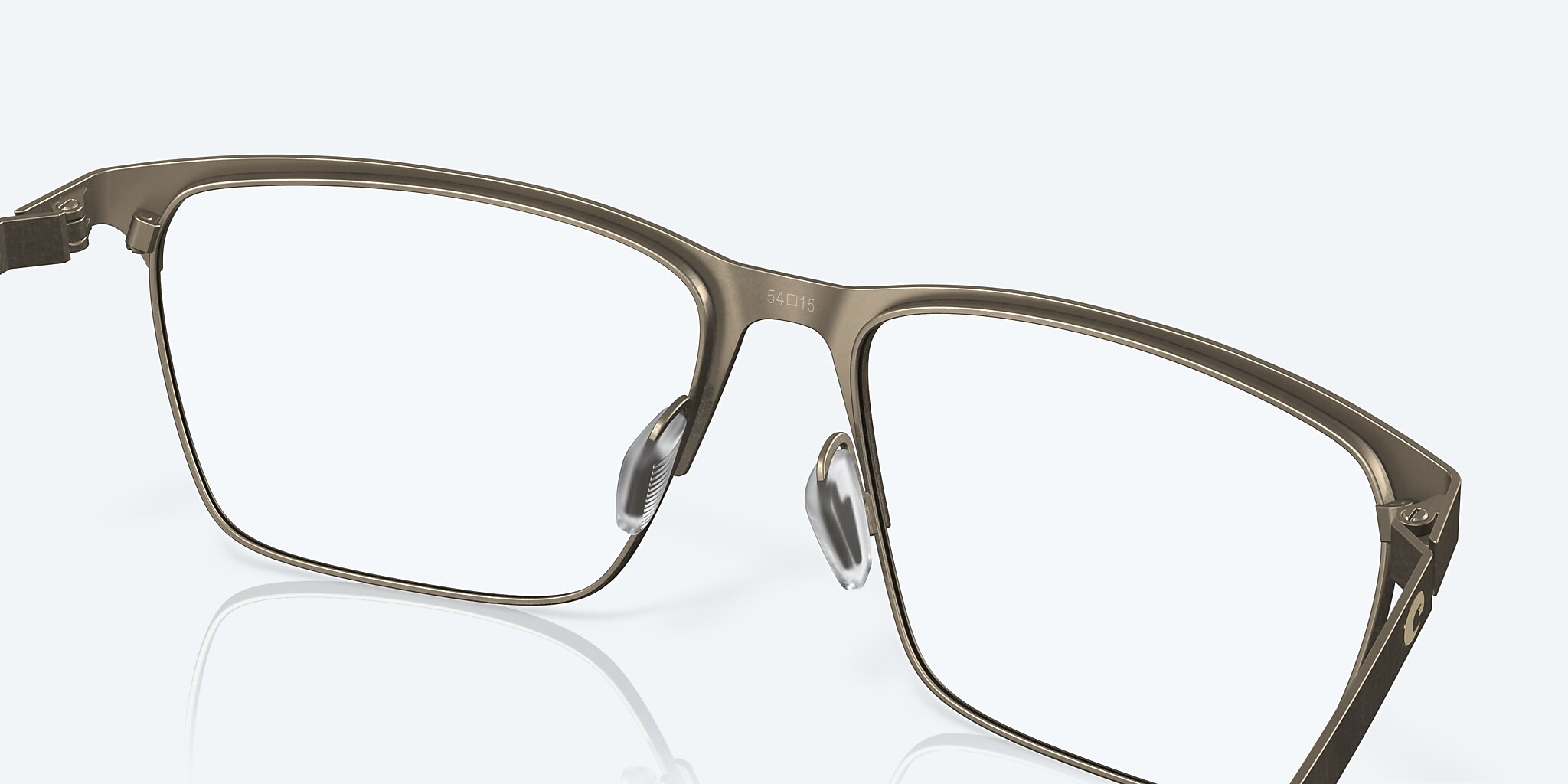 Lentes de Vista Costa Bimini Road 410 M (54-15) con Micas de Demostración lente y Latón desgastado montura Imagen 7 de 7