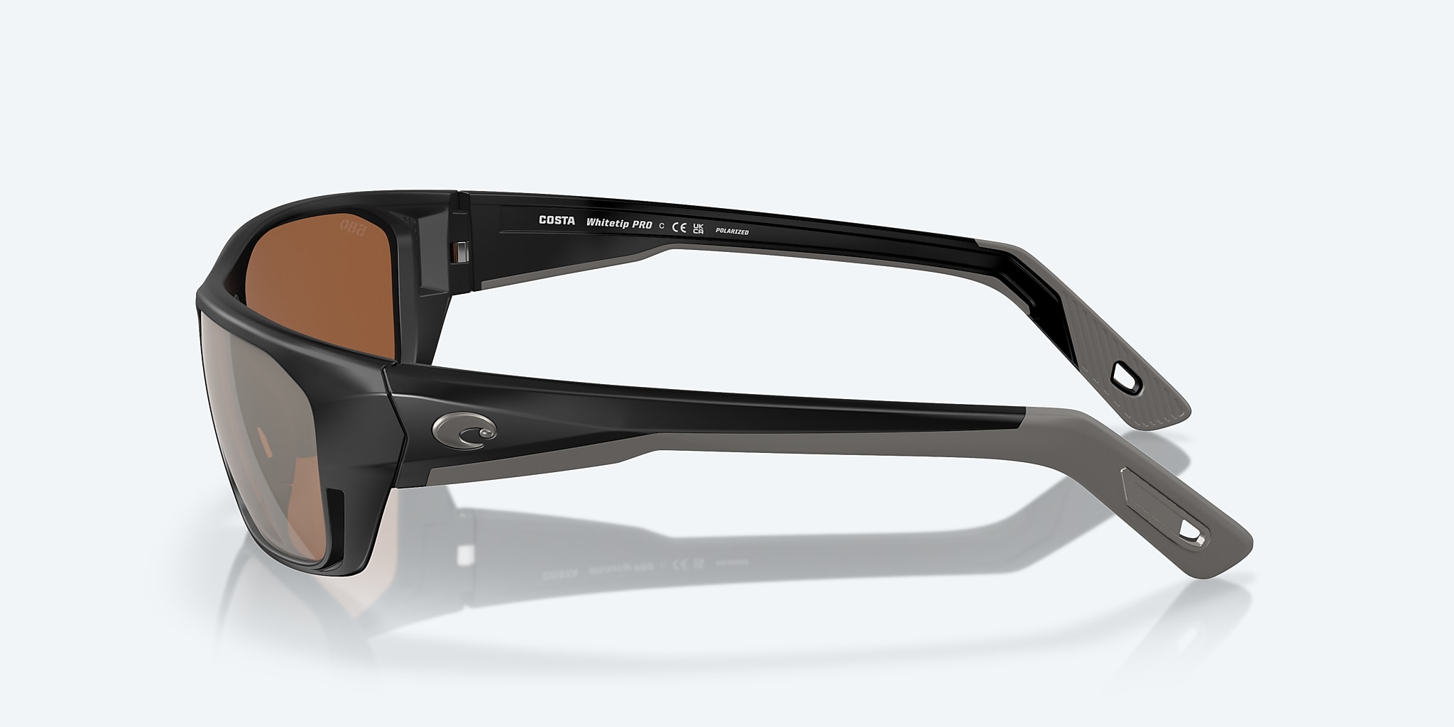 Lentes de Sol Costa Whitetip PRO M (57-18) con Cobre y Plateado Espejado lente y Negro Mate montura Imagen 3 de 7 Lentes de Sol Costa Whitetip PRO M (57-18) con Cobre y Plateado Espejado lente y Negro Mate montura Imagen 3 de 7