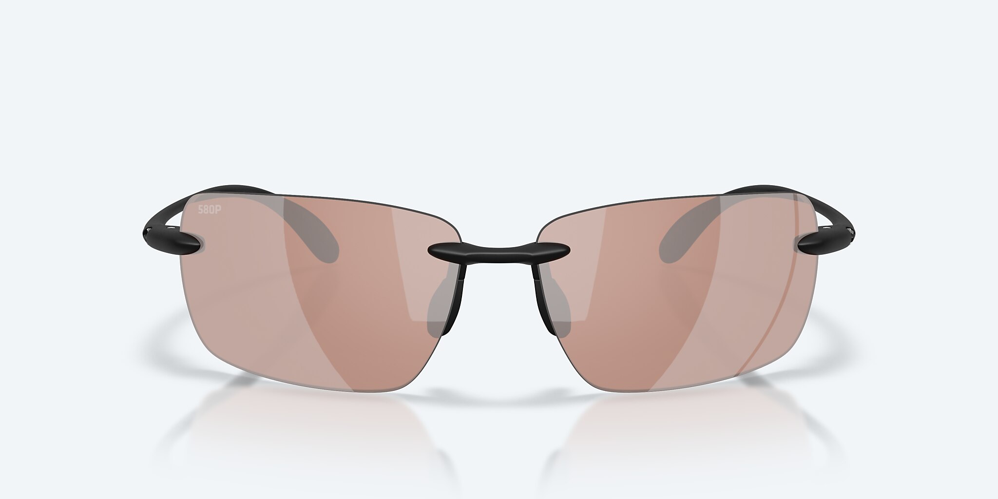 Sunglasses Costa Gulf Shore  (66-15) with Copper Silver Mirror lens and Matte Black frame Image 2 of 7