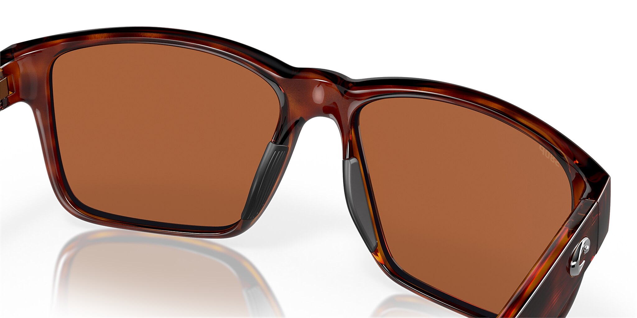 Costa Paunch XL (57-16) with Green Mirror lenses and Tortoise