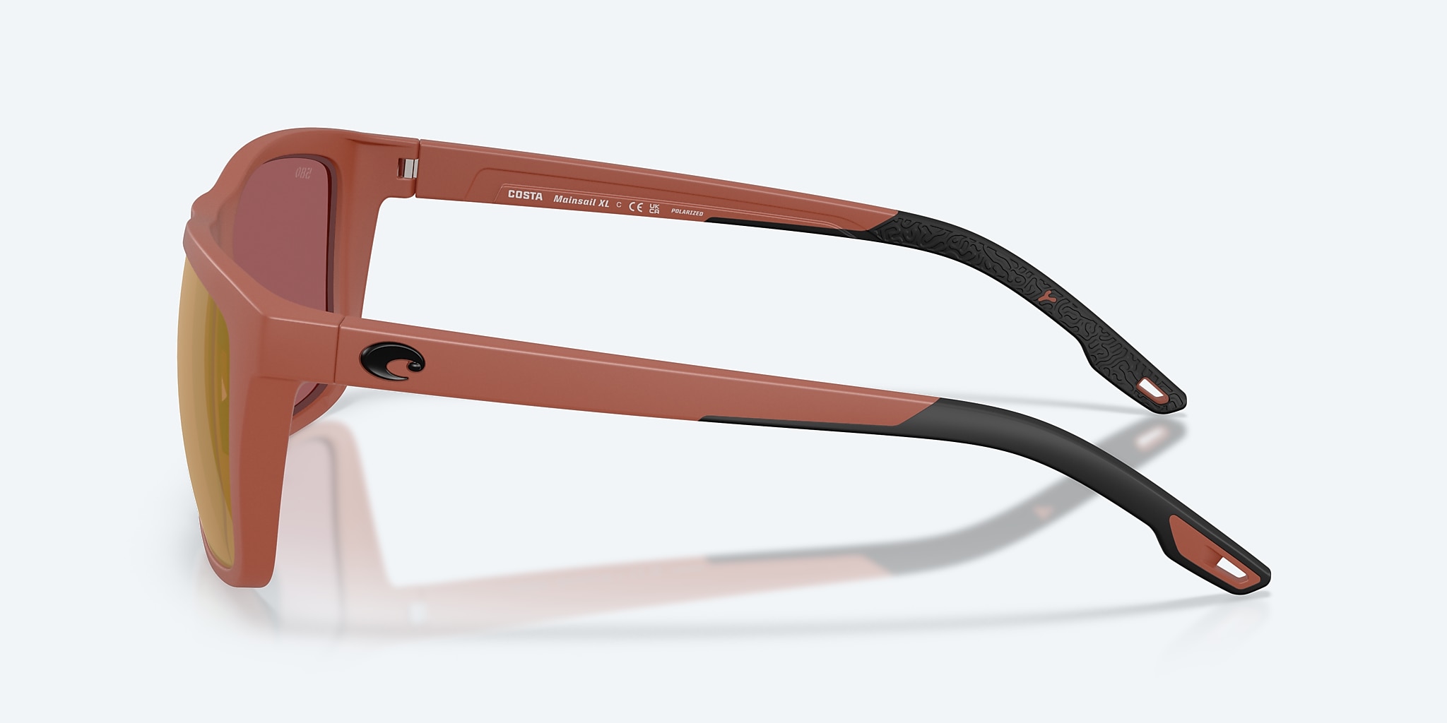 Sunglasses Costa Mainsail XL XXL (59-18) with Gold Mirror lens and Matte Terra Cotta frame Image 3 of 9