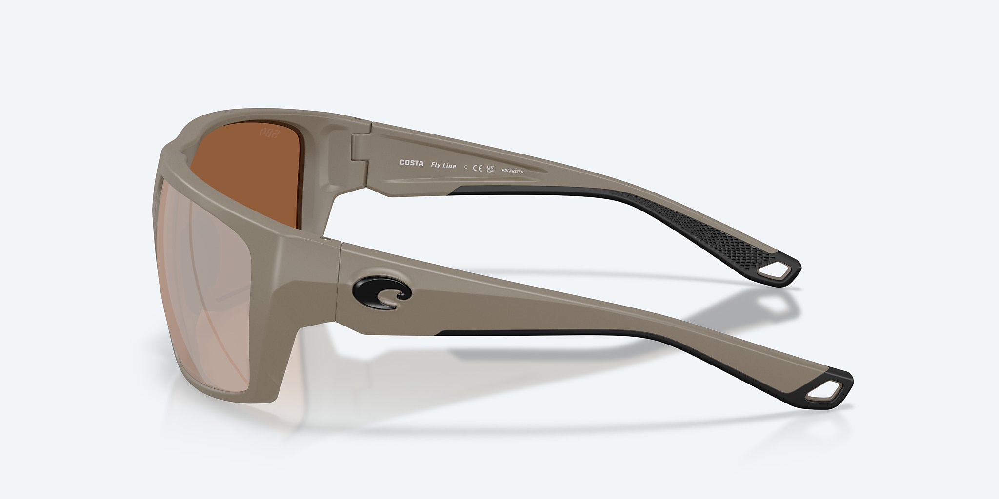 Sunglasses Costa Fly Line L (64-13) with Copper Silver Mirror lens and Matte Sand frame Image 3 of 7 Sunglasses Costa Fly Line L (64-13) with Copper Silver Mirror lens and Matte Sand frame Image 3 of 7