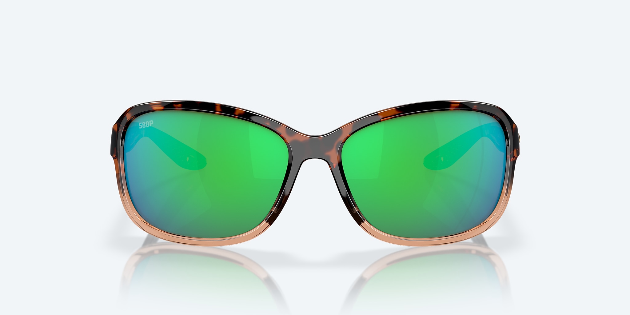Sunglasses Costa Seadrift S (58-15) with Green Mirror lens and Shiny Tortoise Fade frame Image 2 of 7 Sunglasses Costa Seadrift S (58-15) with Green Mirror lens and Shiny Tortoise Fade frame Image 2 of 7
