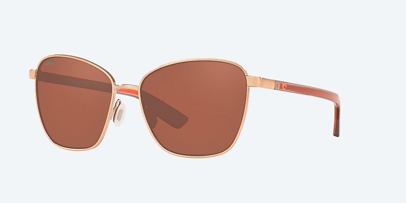 Sunglasses Costa Paloma XL (58-16) with Copper lens and Brushed Rose Gold frame Image 1 of 4