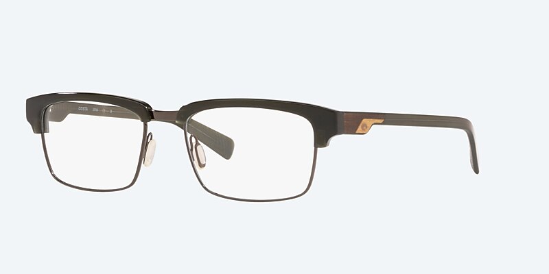 Eyeglasses Costa Forest Reef 200 M (54-18) with Demo Lens lens and Shiny Crystal Dark Olive frame Image 1 of 4