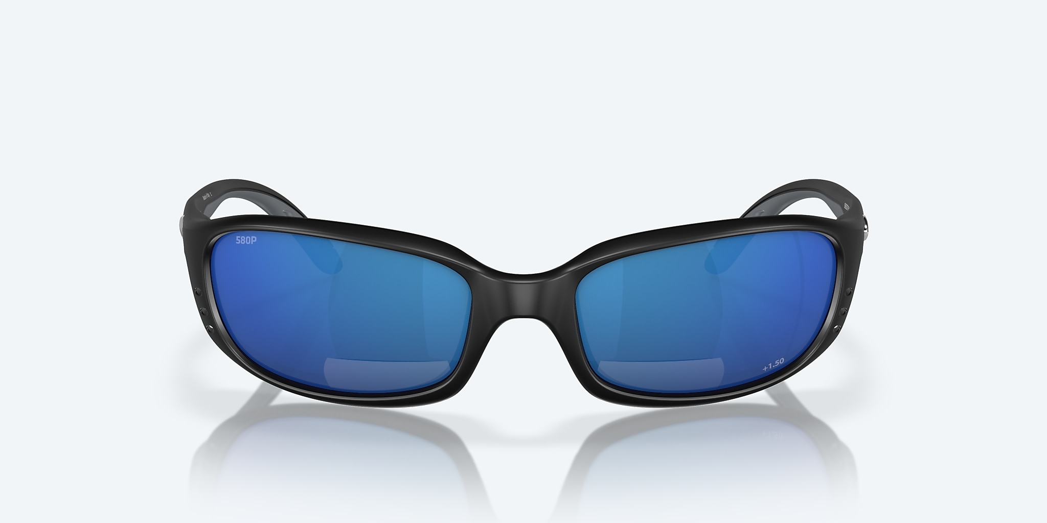 Readers Costa Brine Readers M (59-18) with Blue Mirror lens and Matte Black frame Image 2 of 7 Readers Costa Brine Readers M (59-18) with Blue Mirror lens and Matte Black frame Image 2 of 7
