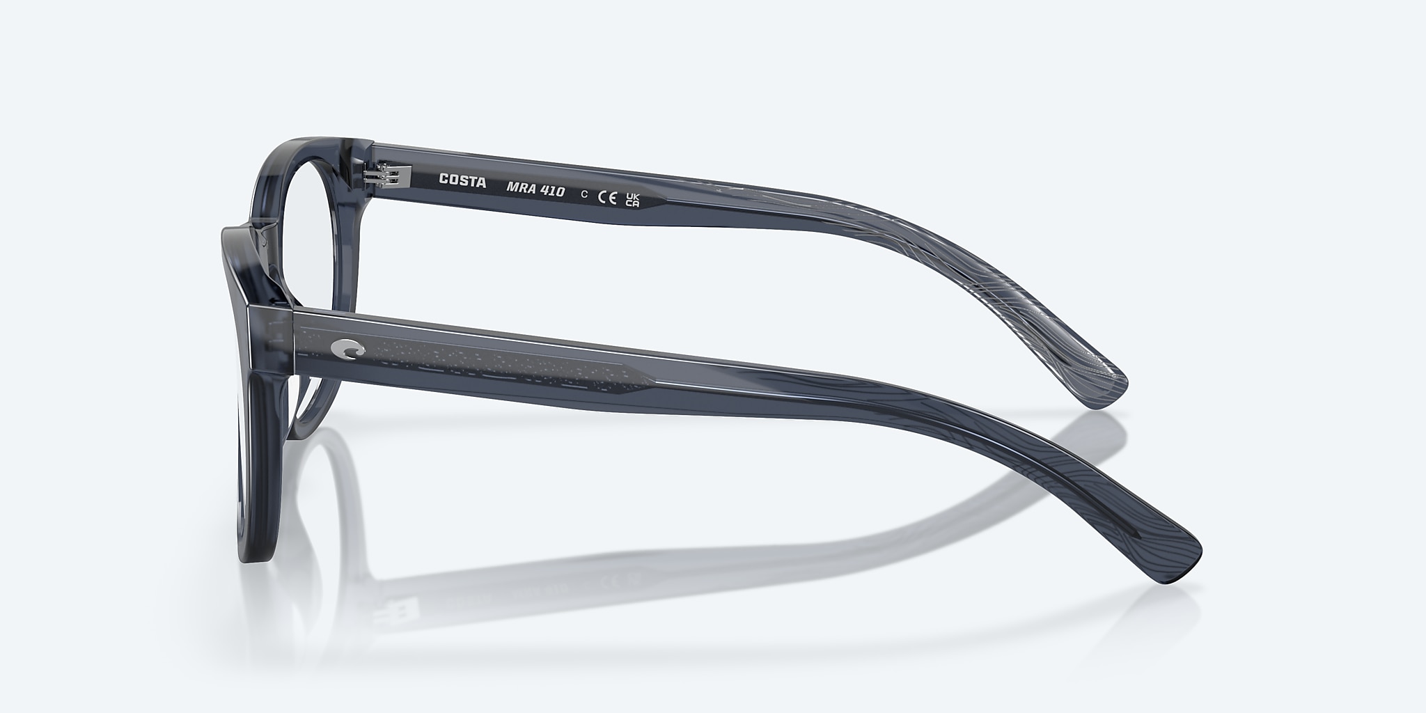 Eyeglasses Costa Mariana Trench 410 XS (49-22) with Demo Lens lens and Abyss Blue frame Image 3 of 7 Eyeglasses Costa Mariana Trench 410 XS (49-22) with Demo Lens lens and Abyss Blue frame Image 3 of 7