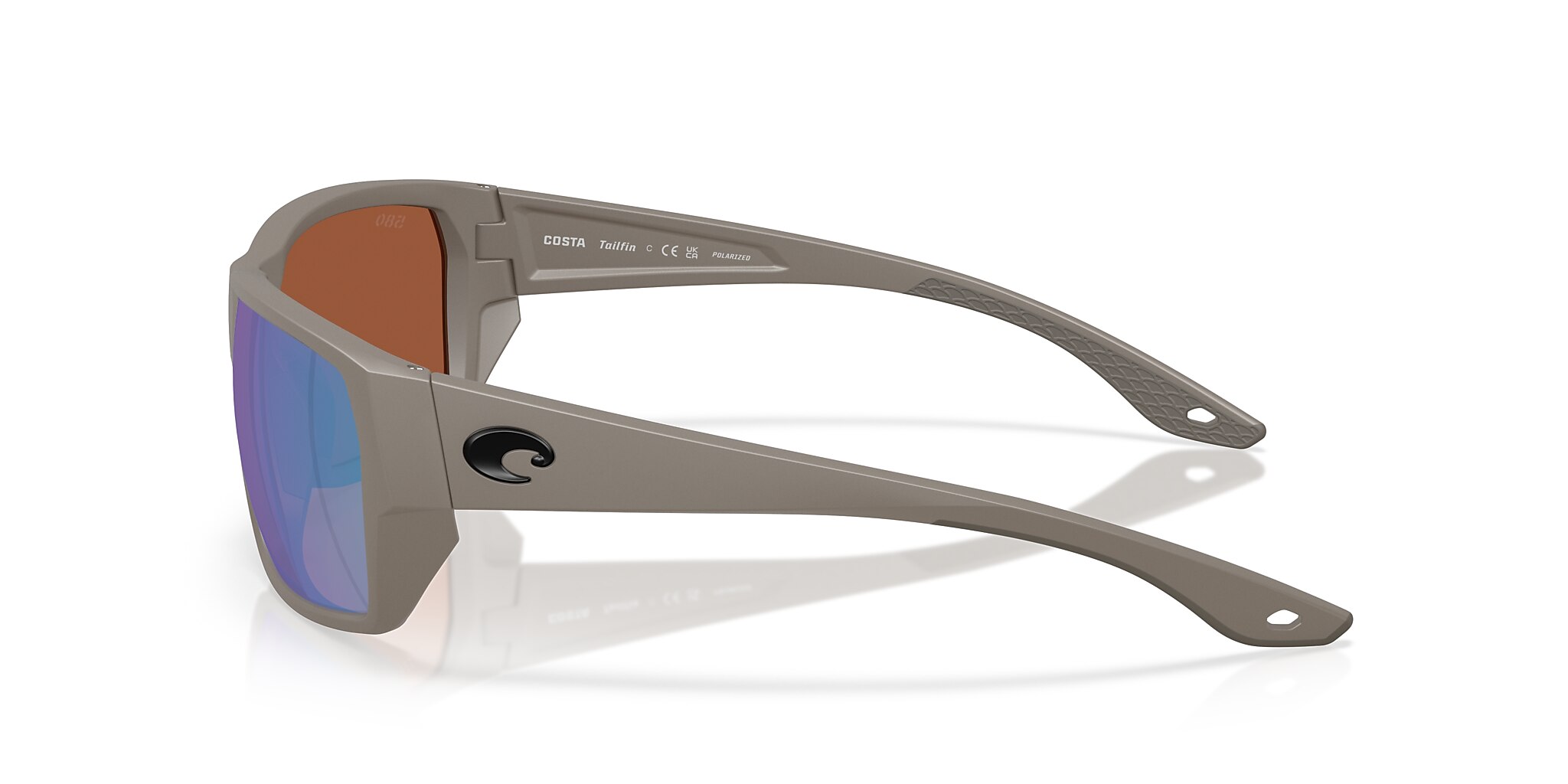 Costa Tailfin M (60-17) with Green Mirror lenses and Olive Shale