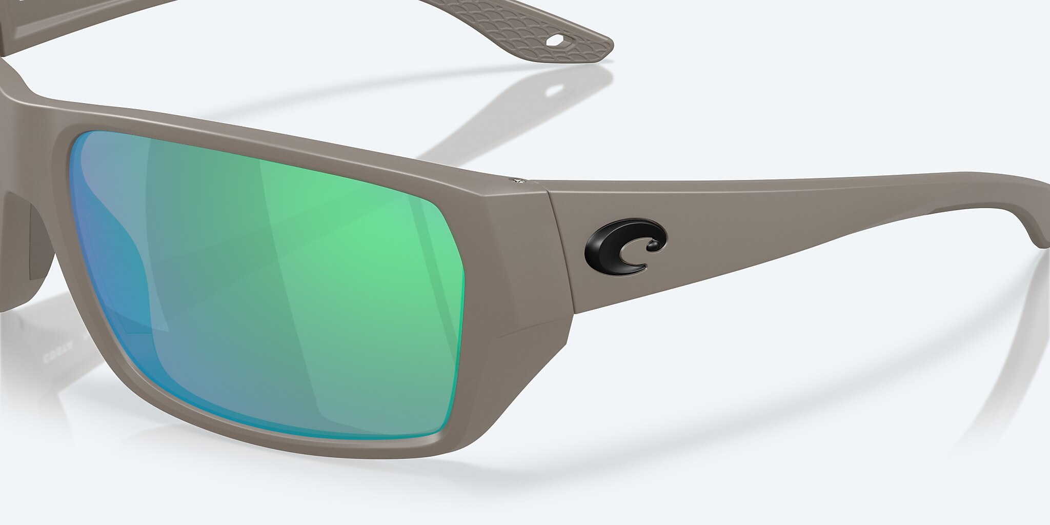 Sunglasses Costa Tailfin M (60-17) with Green Mirror lens and Olive Shale frame Image 6 of 8
