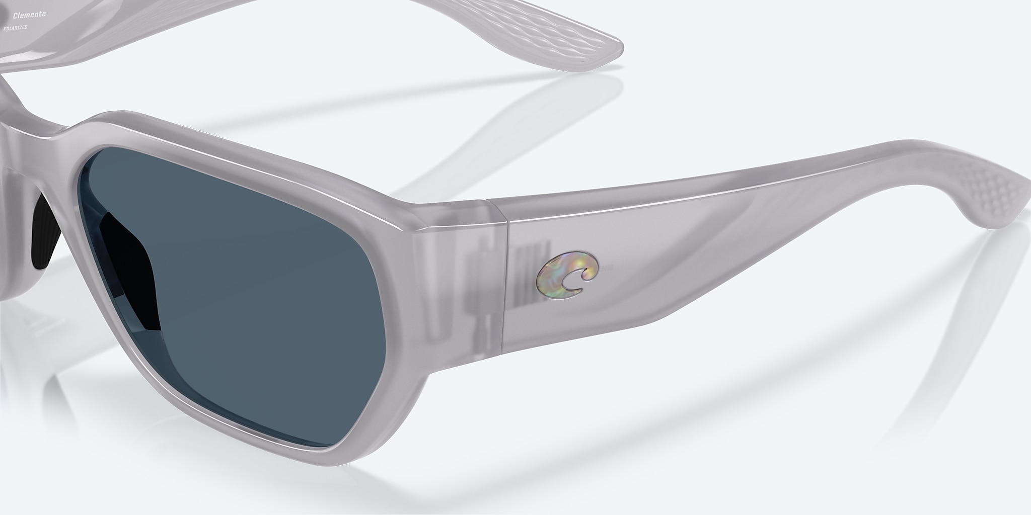 Sunglasses Costa Clemente XL (58-19) with Gray lens and Milky Violet frame Image 6 of 7 Sunglasses Costa Clemente XL (58-19) with Gray lens and Milky Violet frame Image 6 of 7