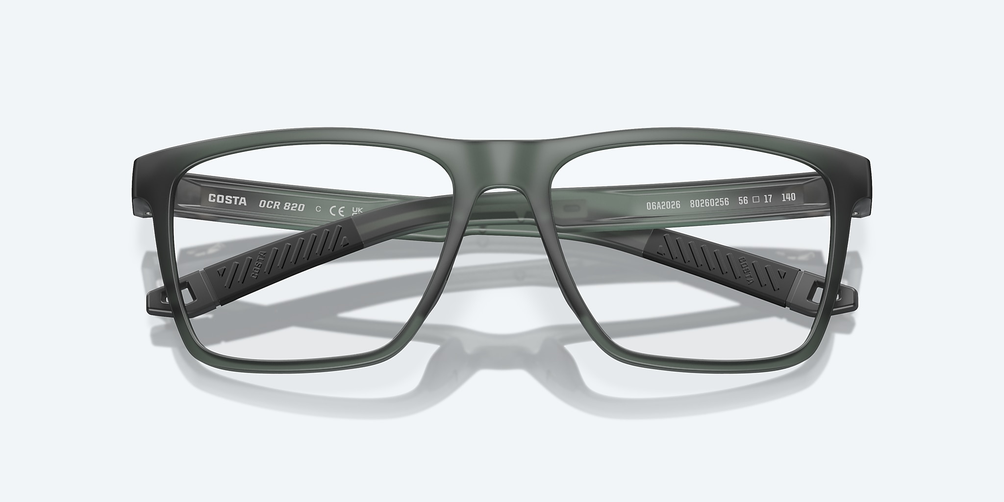 Eyeglasses Costa Ocean Ridge 820 XL (56-17) with DEMO LENS lens and Smoke Crystal frame Image 5 of 7 Eyeglasses Costa Ocean Ridge 820 XL (56-17) with DEMO LENS lens and Smoke Crystal frame Image 5 of 7