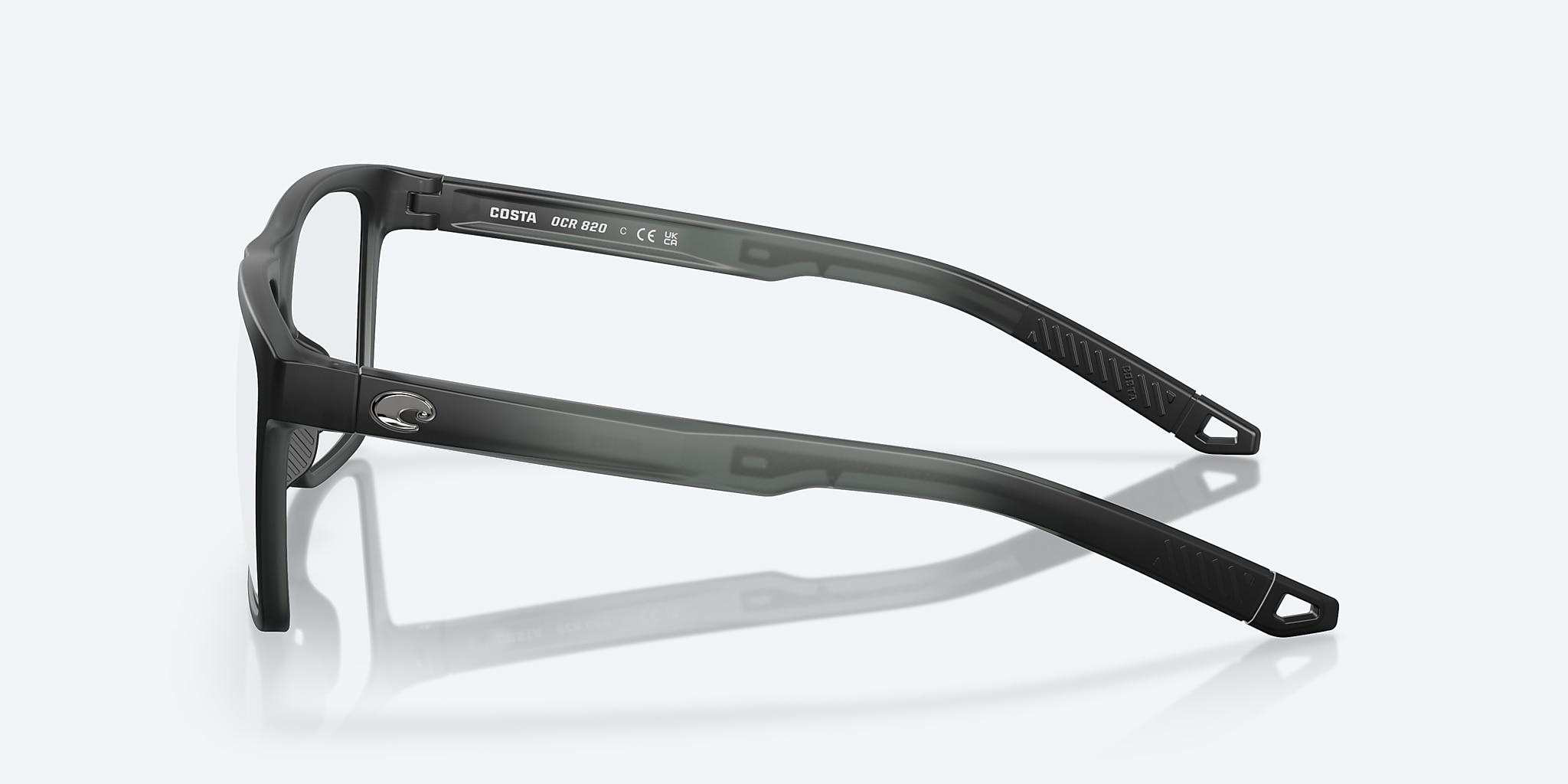 Eyeglasses Costa Ocean Ridge 820 XL (56-17) with DEMO LENS lens and Smoke Crystal frame Image 3 of 7 Eyeglasses Costa Ocean Ridge 820 XL (56-17) with DEMO LENS lens and Smoke Crystal frame Image 3 of 7