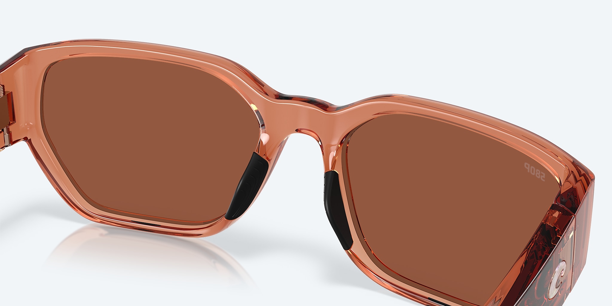Sunglasses Costa Clemente XL (58-19) with Copper lens and Translucent Pink Sands frame Image 7 of 7 Sunglasses Costa Clemente XL (58-19) with Copper lens and Translucent Pink Sands frame Image 7 of 7