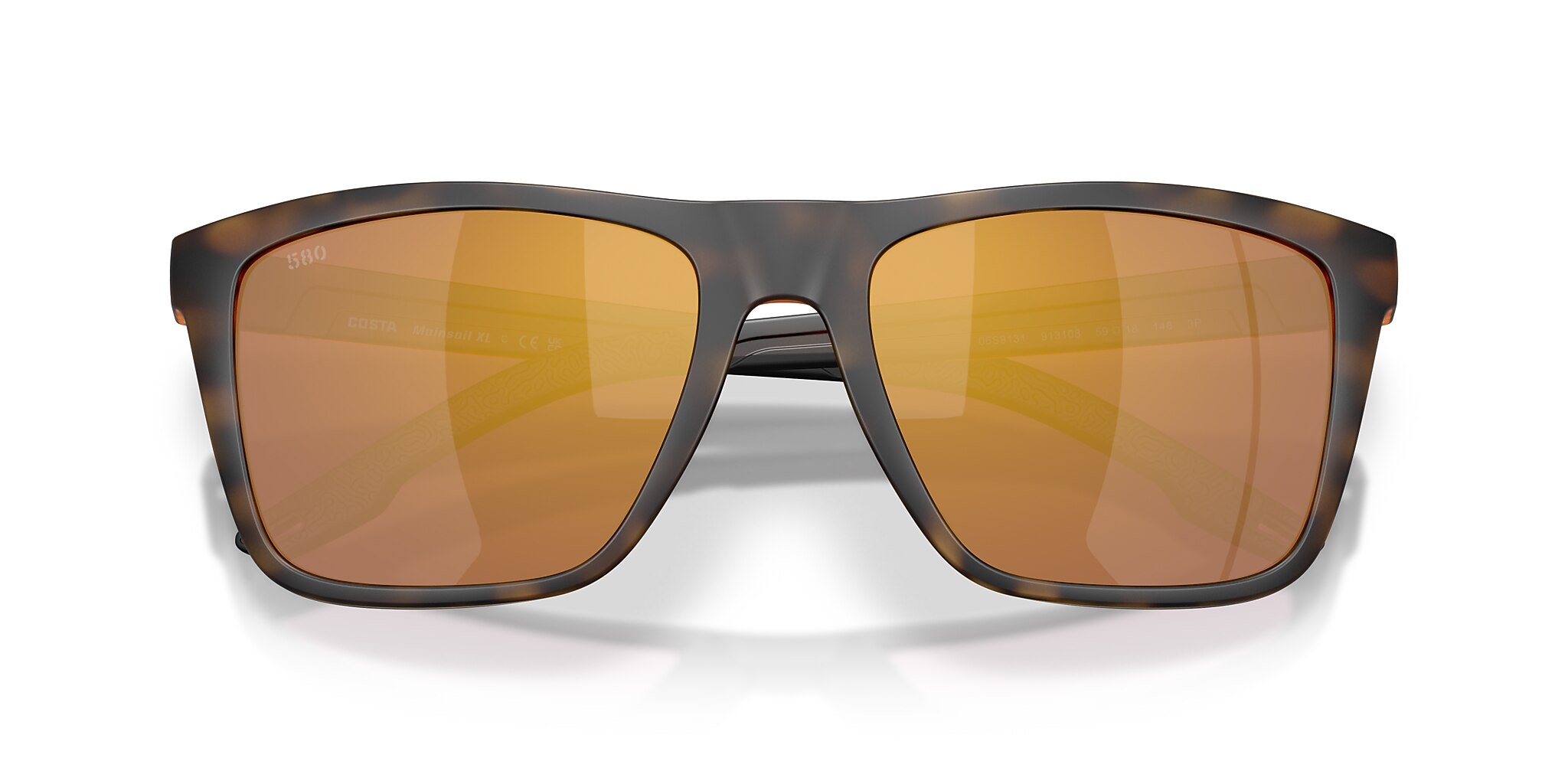 Costa Mainsail XL XXL (59-18) with Gold Mirror lenses and Matte