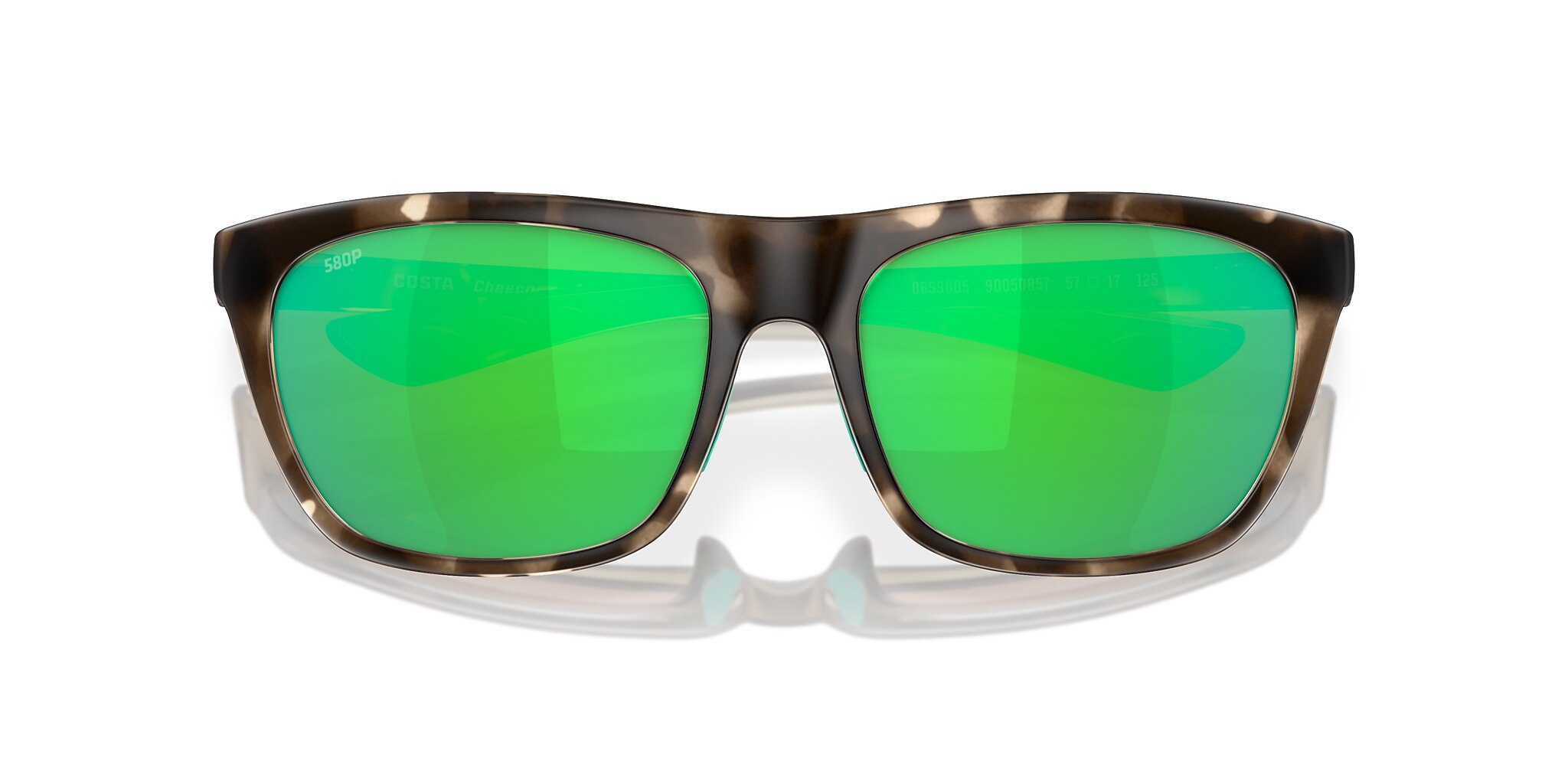 Costa Cheeca XL (57-17) with Green Mirror lenses and Matte Shadow