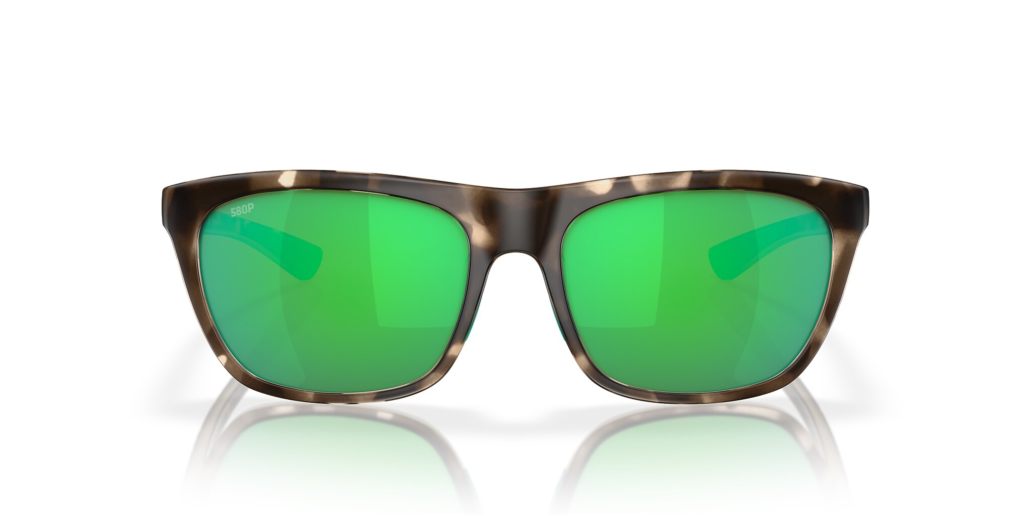 Costa Cheeca XL (57-17) with Green Mirror lenses and Matte Shadow