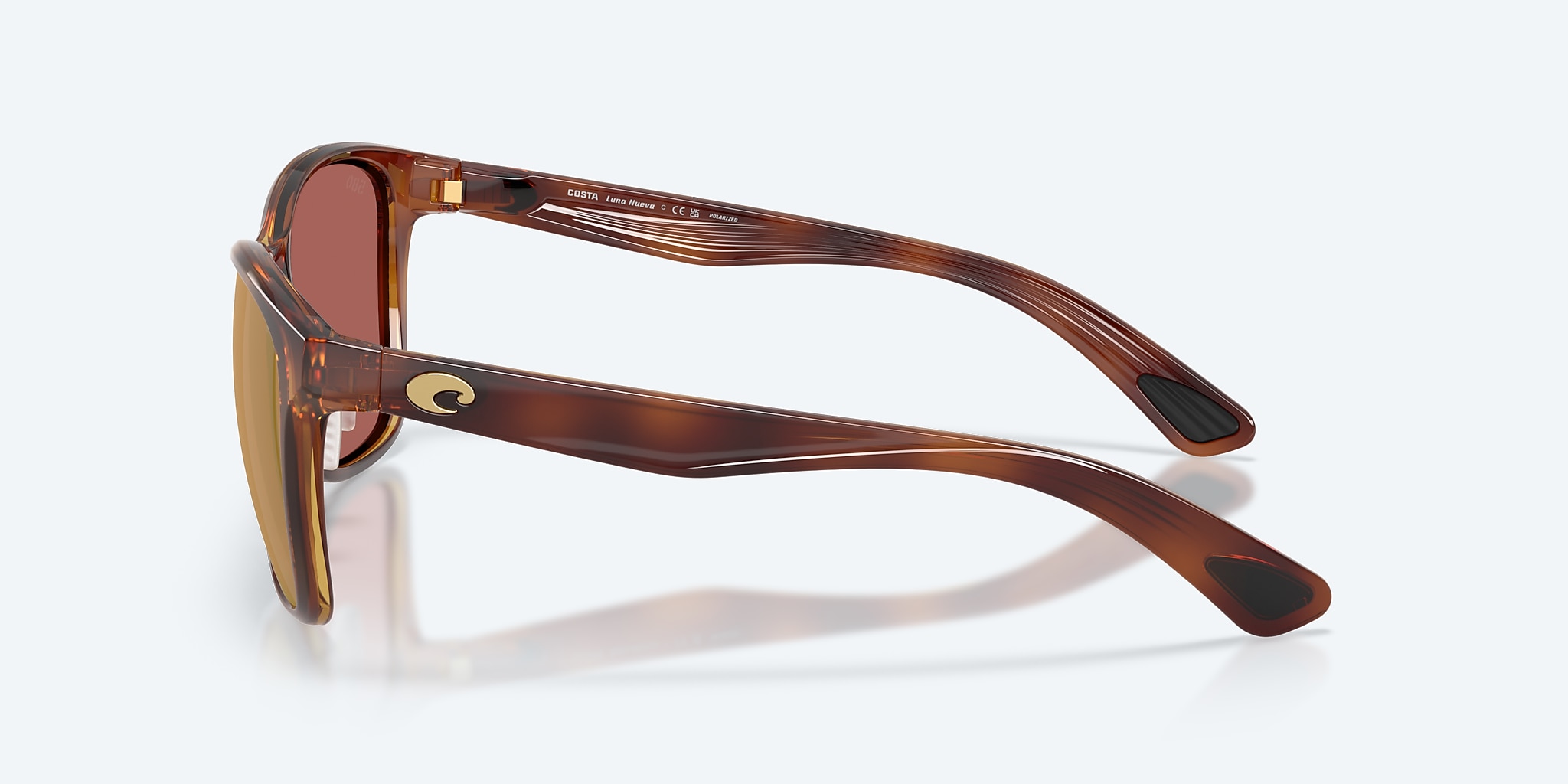 Sunglasses Costa Luna Nueva L (57-16) with Gold Mirror lens and Tortoise frame Image 3 of 8 Sunglasses Costa Luna Nueva L (57-16) with Gold Mirror lens and Tortoise frame Image 3 of 8