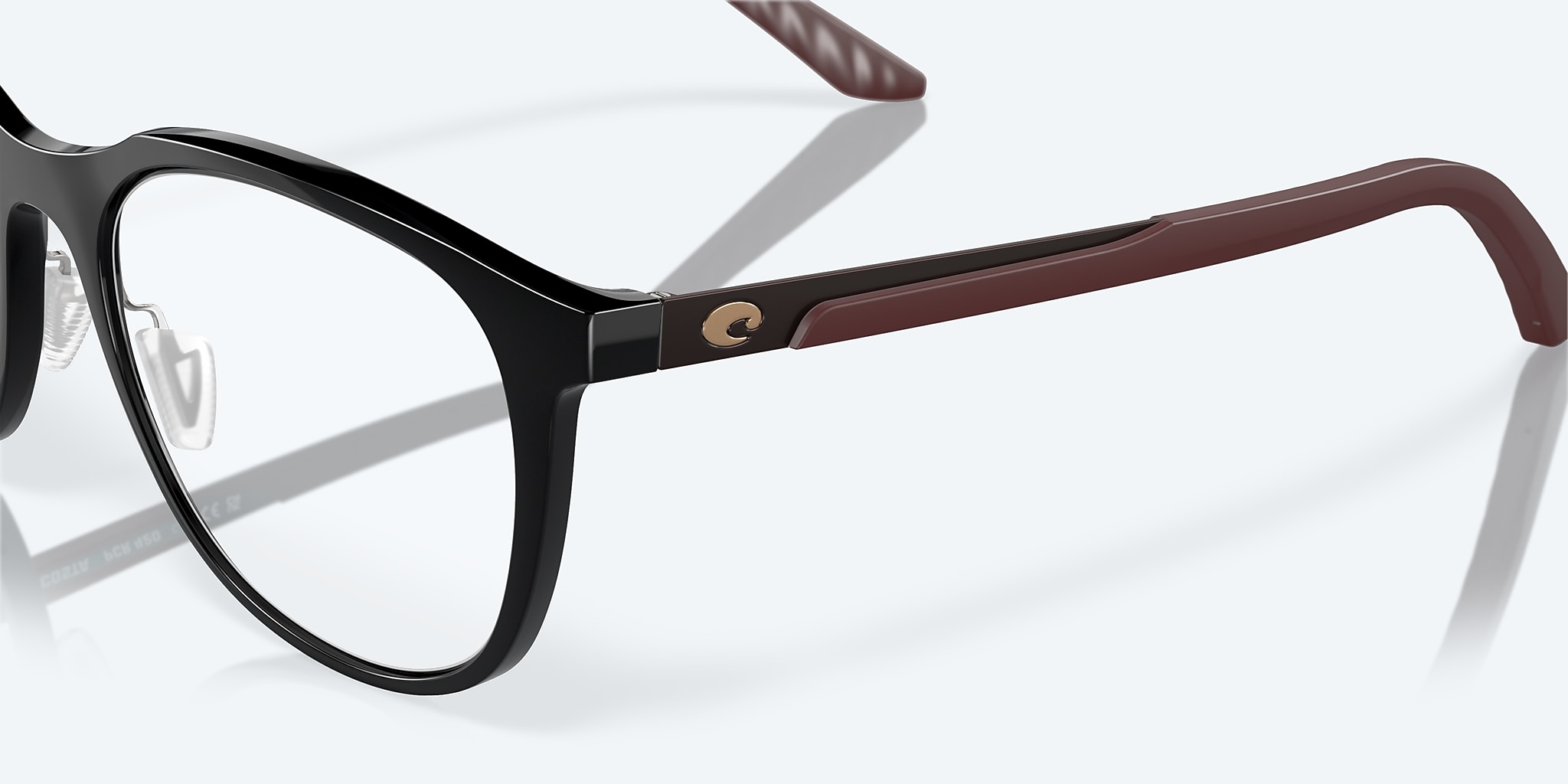 Eyeglasses Costa Pacific Rise 420 M (50-19) with DEMO LENS lens and Black frame Image 6 of 7 Eyeglasses Costa Pacific Rise 420 M (50-19) with DEMO LENS lens and Black frame Image 6 of 7