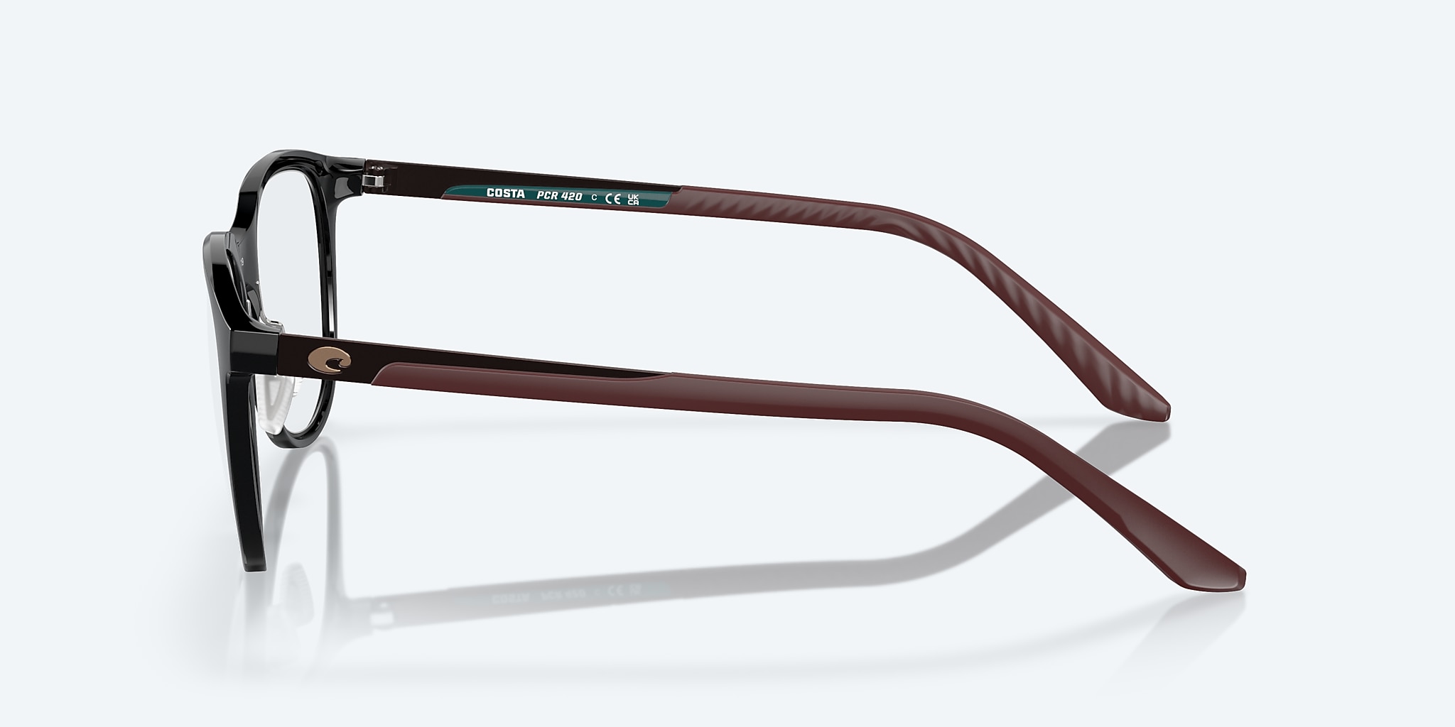 Eyeglasses Costa Pacific Rise 420 M (50-19) with DEMO LENS lens and Black frame Image 3 of 7 Eyeglasses Costa Pacific Rise 420 M (50-19) with DEMO LENS lens and Black frame Image 3 of 7