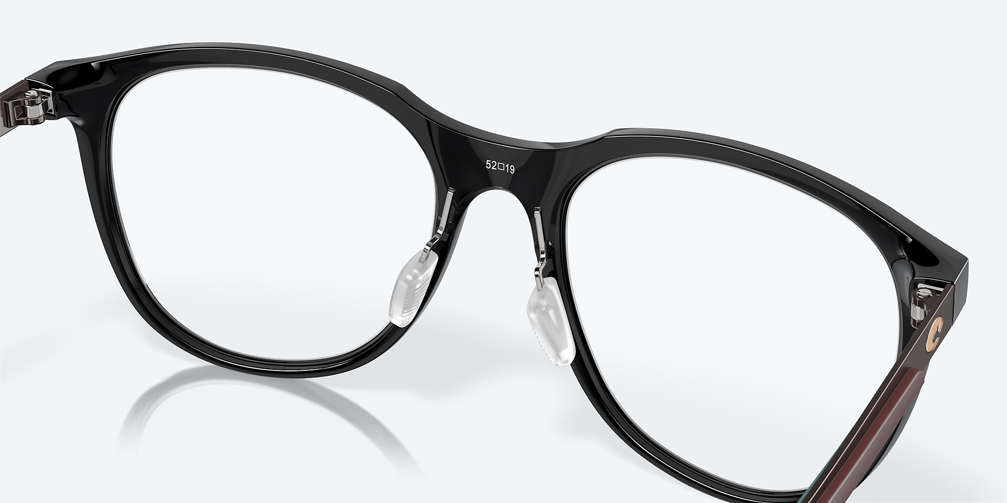 Eyeglasses Costa Pacific Rise 420 M (50-19) with DEMO LENS lens and Black frame Image 7 of 7 Eyeglasses Costa Pacific Rise 420 M (50-19) with DEMO LENS lens and Black frame Image 7 of 7