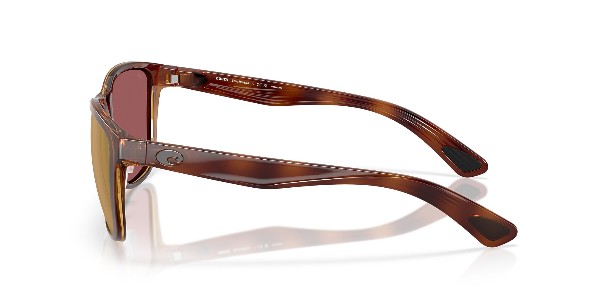 Costa Corrientes L (57-17) with Gold Mirror lenses and Tortoise