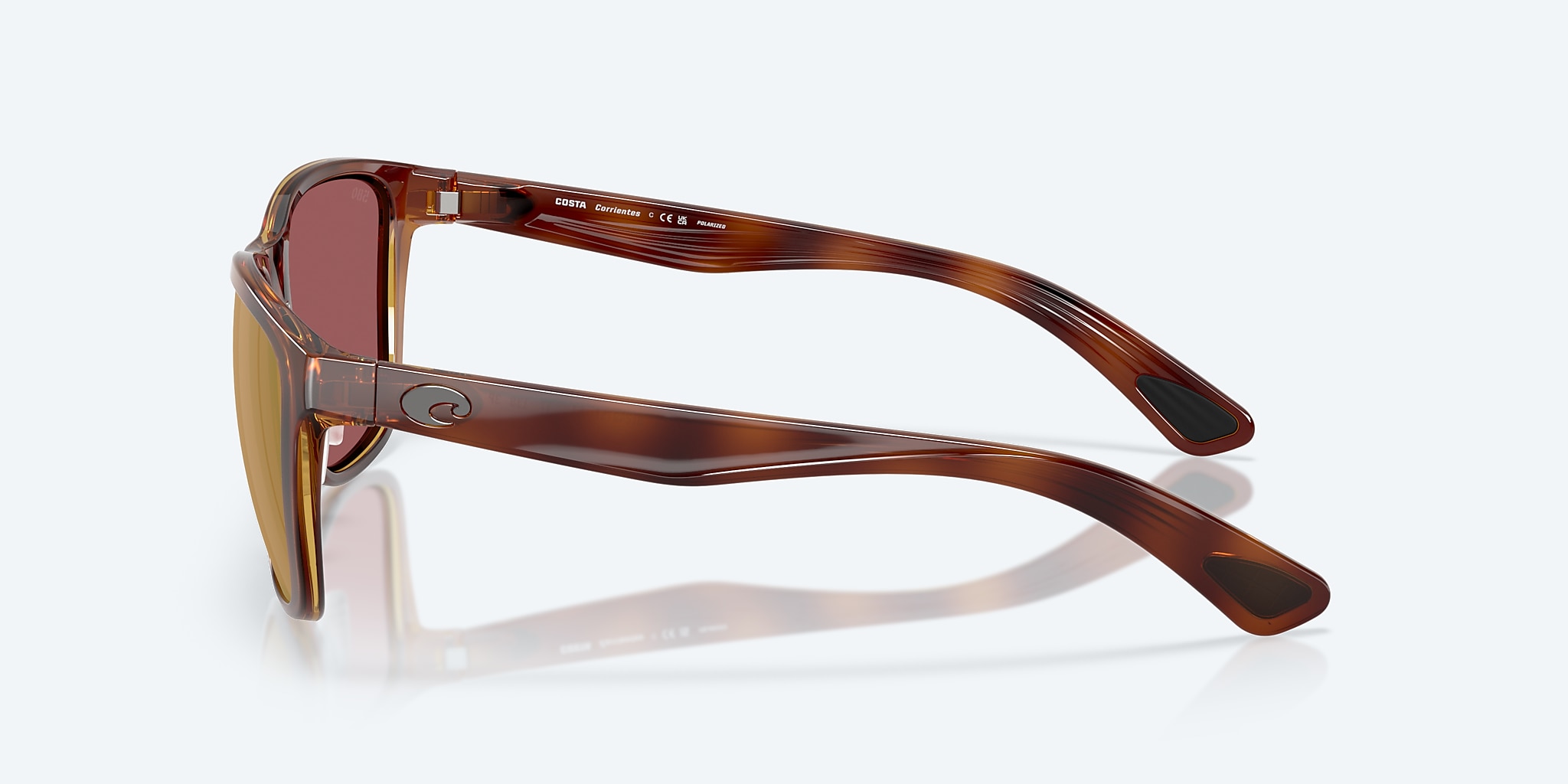 Sunglasses Costa Corrientes L (57-17) with Gold Mirror lens and Tortoise frame Image 3 of 8 Sunglasses Costa Corrientes L (57-17) with Gold Mirror lens and Tortoise frame Image 3 of 8