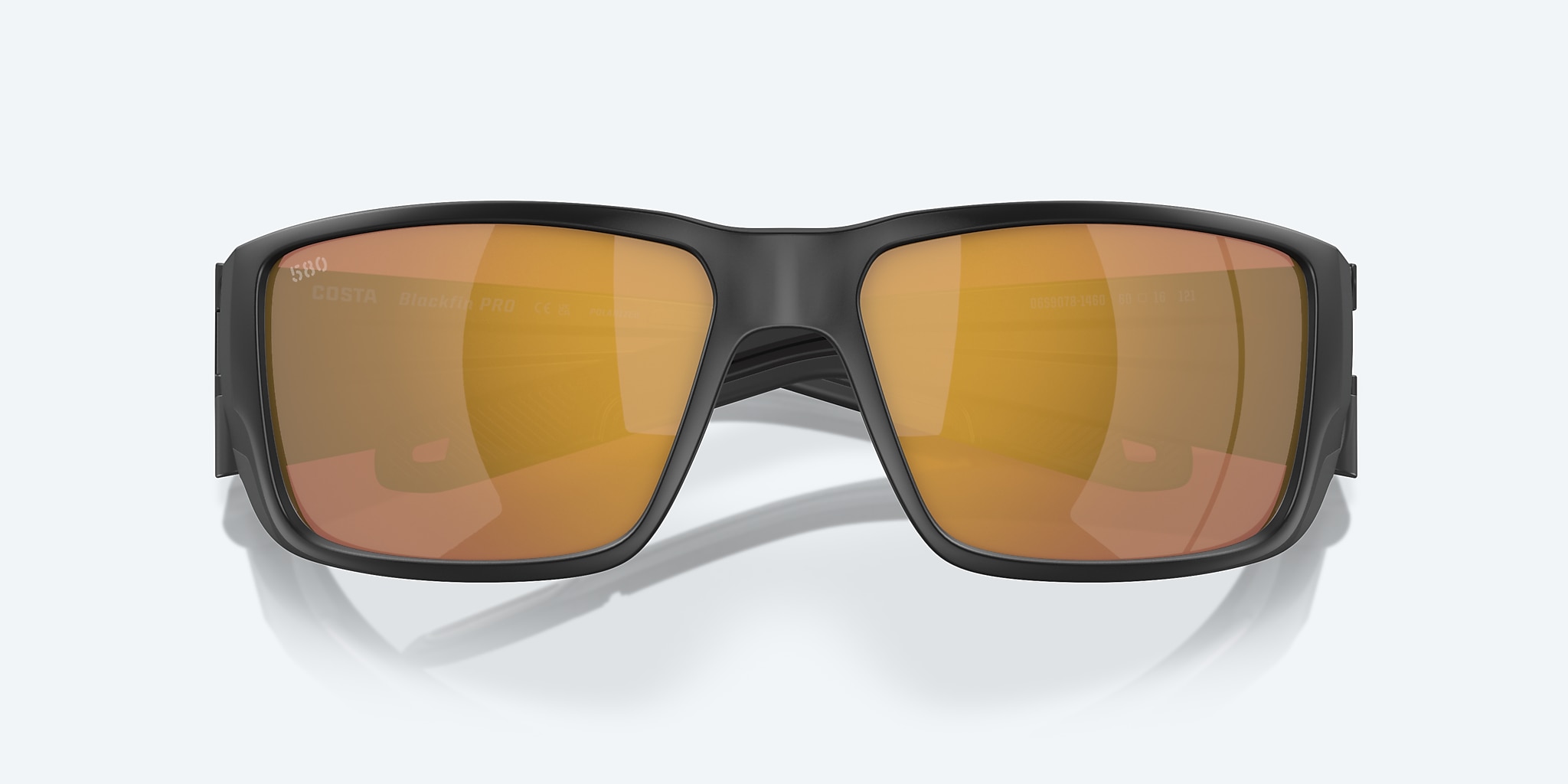 Sunglasses Costa Blackfin PRO L (60-16) with Gold Mirror lens and Matte Black frame Image 5 of 7 Sunglasses Costa Blackfin PRO L (60-16) with Gold Mirror lens and Matte Black frame Image 5 of 7