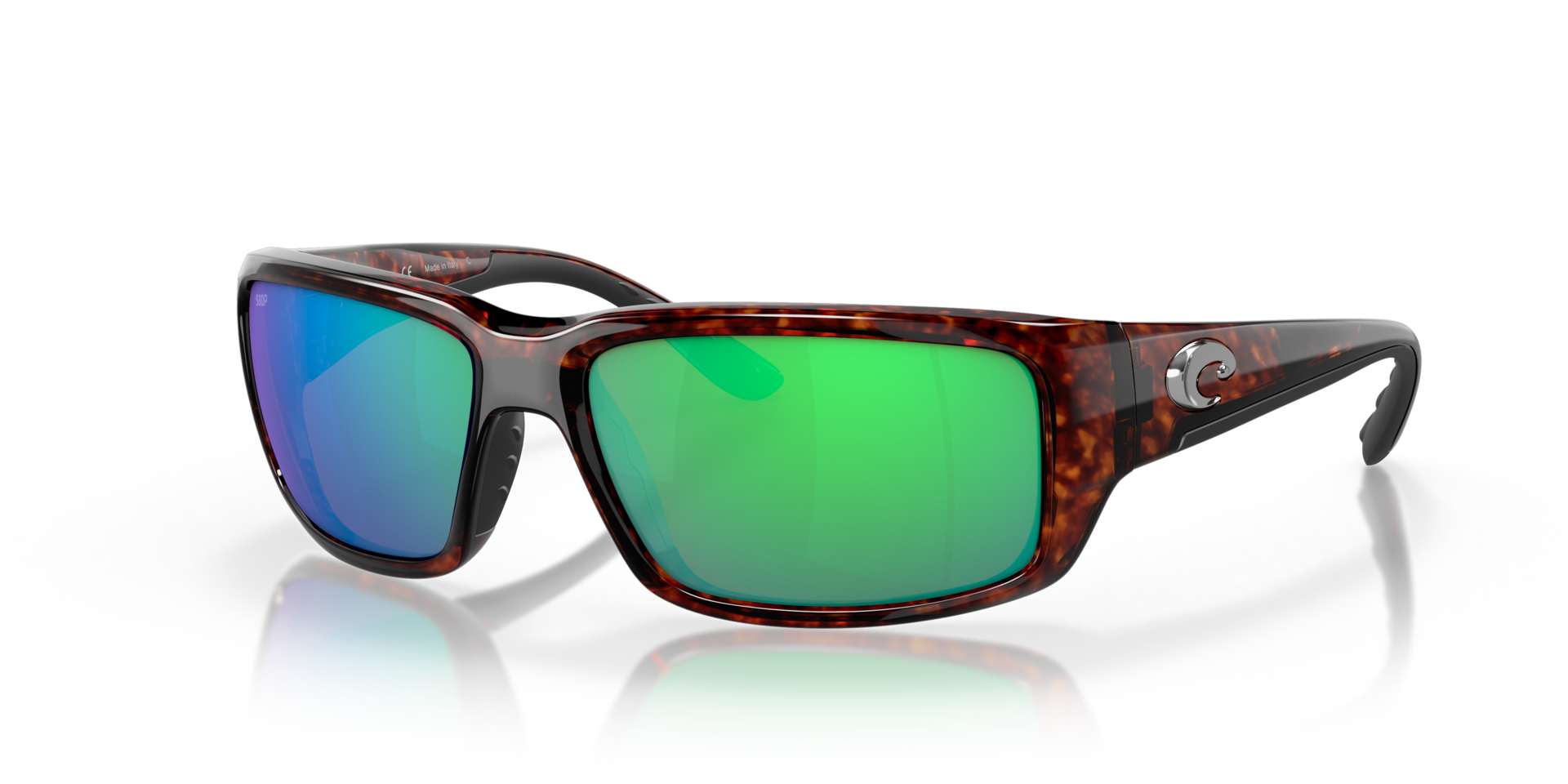 thumbnail image 2 of Costa Del Mar Fantail PRO Sunglasses - Tortoise Frame, Green Mirror 580G Polarized Lenses, Unisex 2 of 3