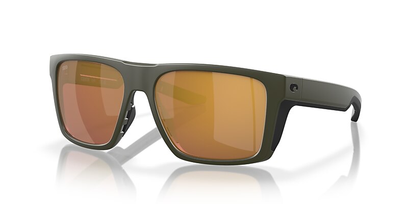 Costa Lido XL (57-16) with Gold Mirror lenses and Matte Olive