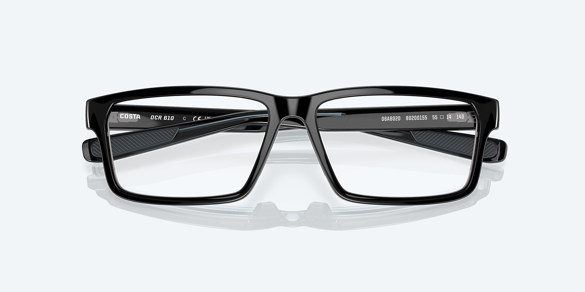 Lentes de Vista Costa Ocean Ridge 610 M (55-14) con Micas de Demostración lente y Negro montura Imagen 5 de 7