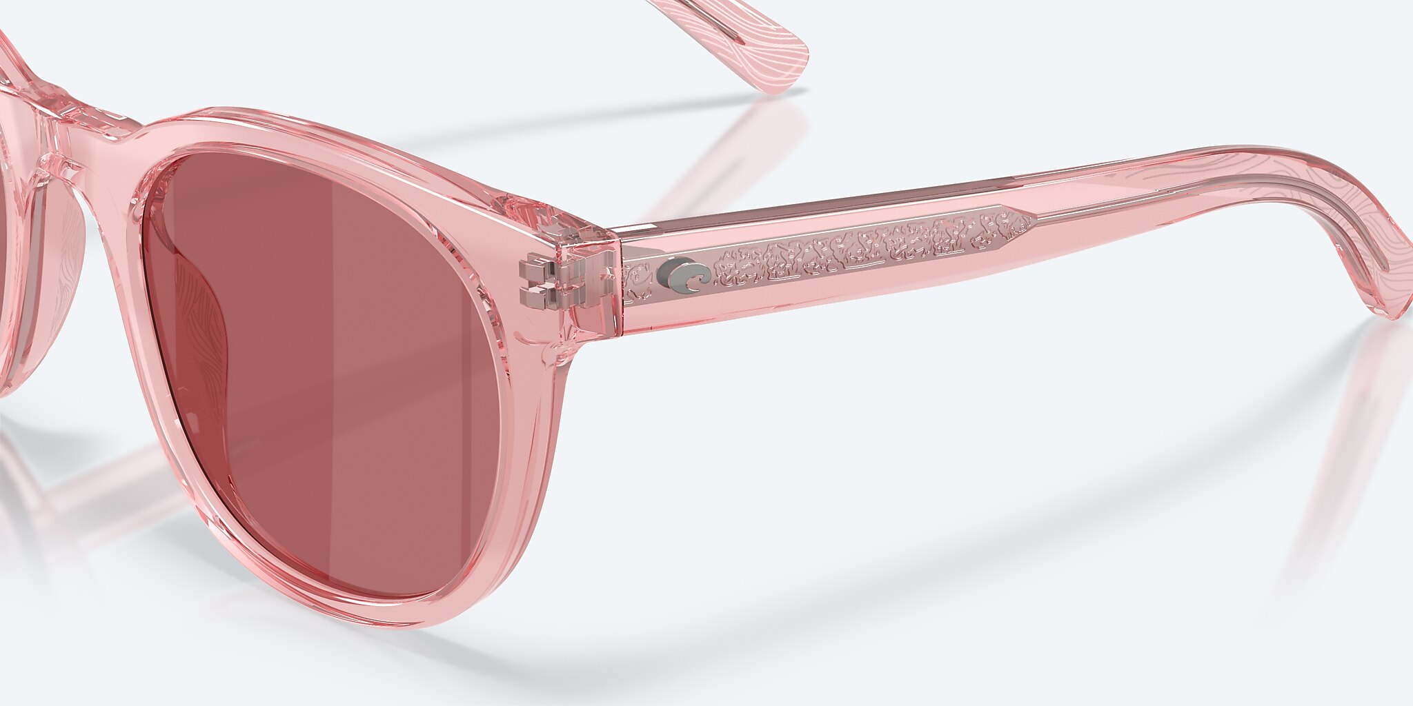Lunettes de soleil Costa Middles S (51-23) avec Rose verre et Blush coucher de soleil monture Image 6 de 8