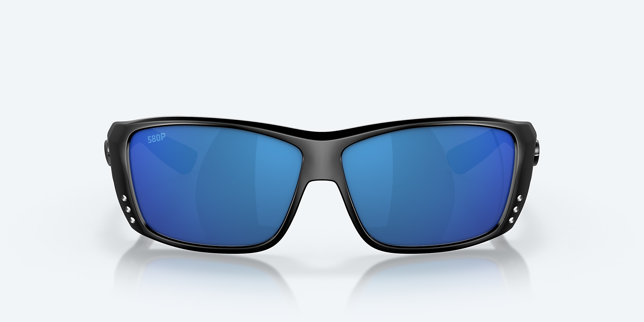 Sunglasses Costa Cat Cay M (61-10) with Blue Mirror lens and Blackout frame Image 2 of 7 Sunglasses Costa Cat Cay M (61-10) with Blue Mirror lens and Blackout frame Image 2 of 7