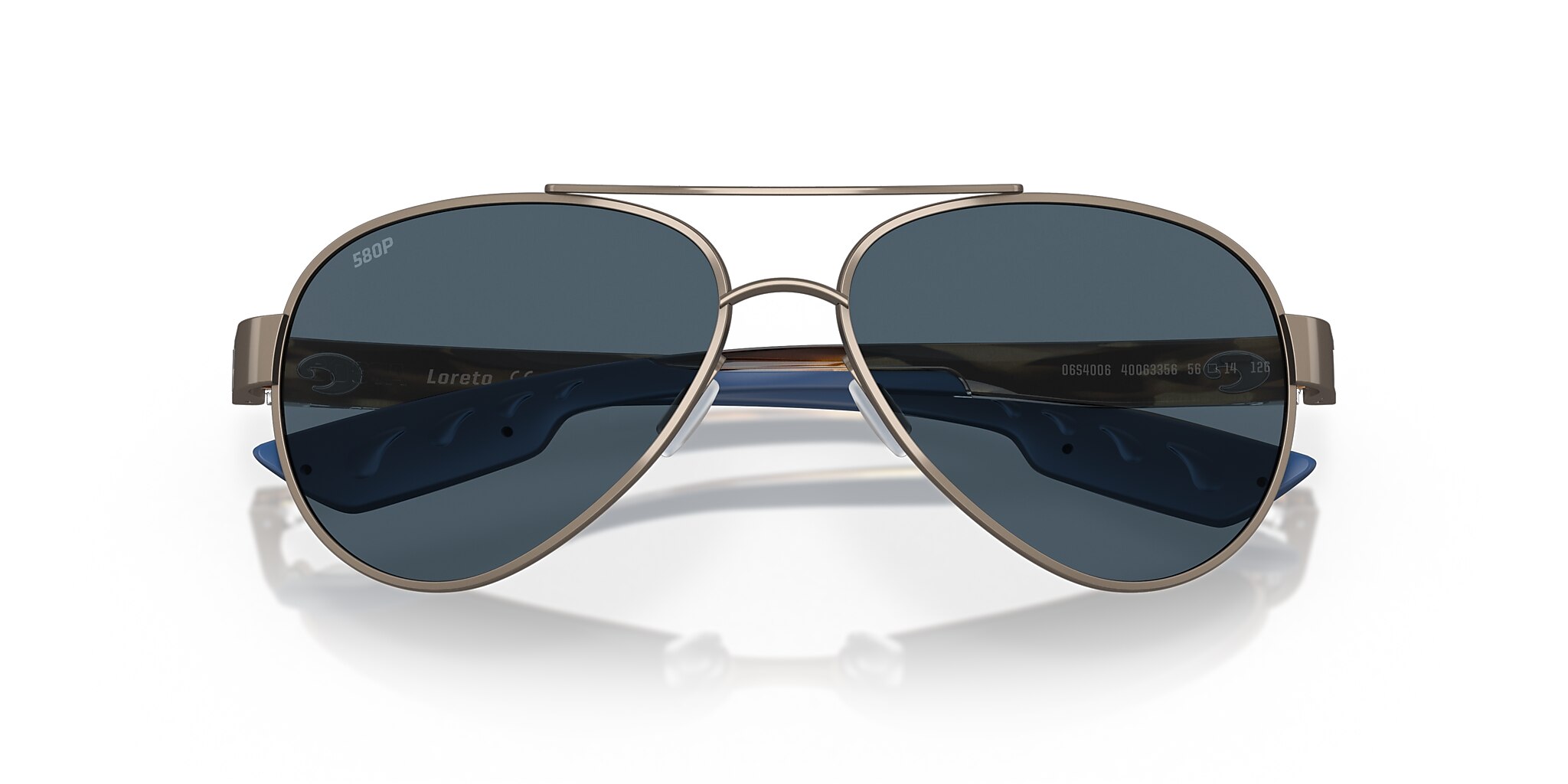 Costa Loreto M (56-14) with Gray lenses and Golden Pearl frame