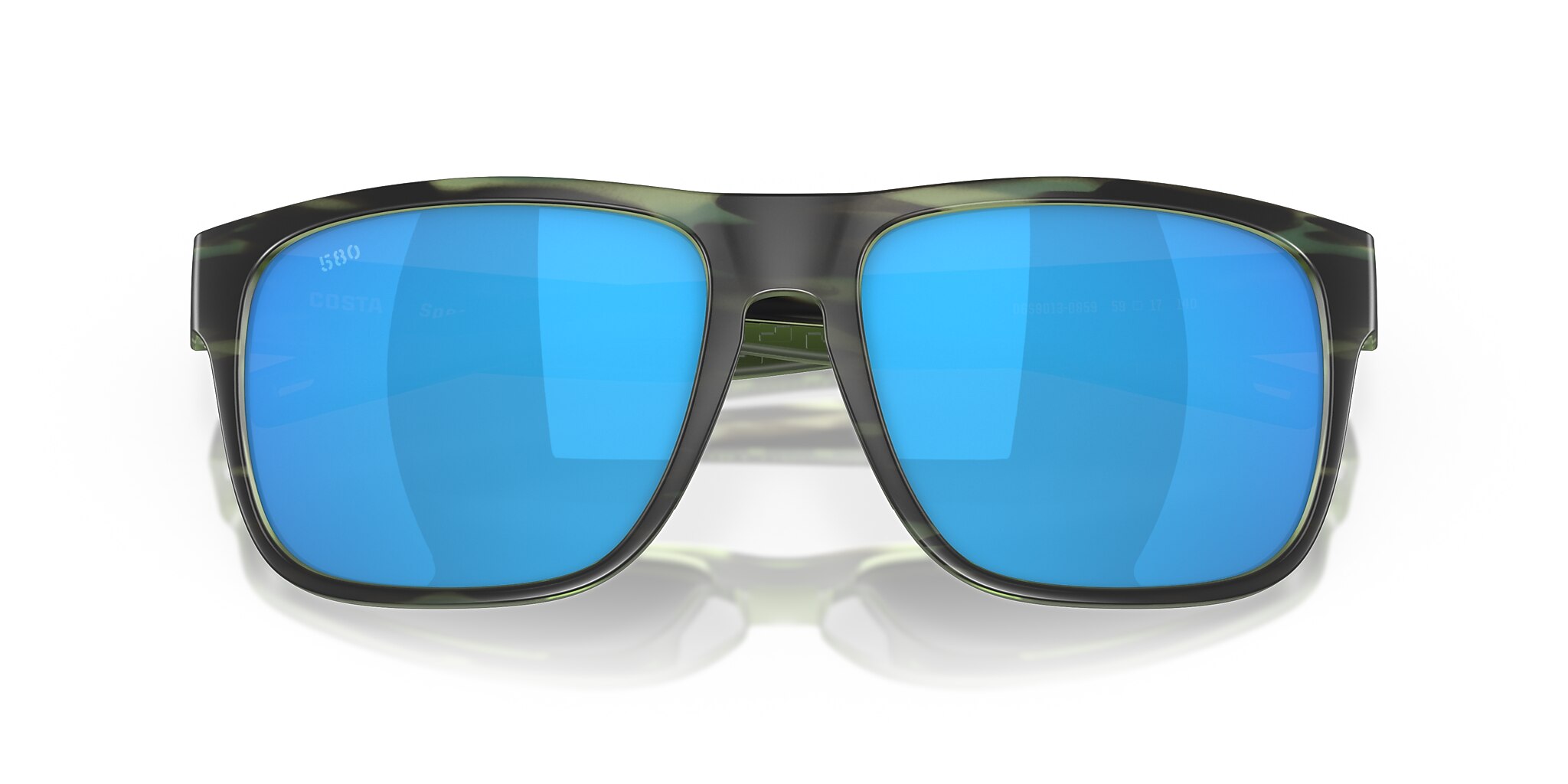 Costa Spearo XL XXL (59-17) with Blue Mirror lenses and Matte Reef