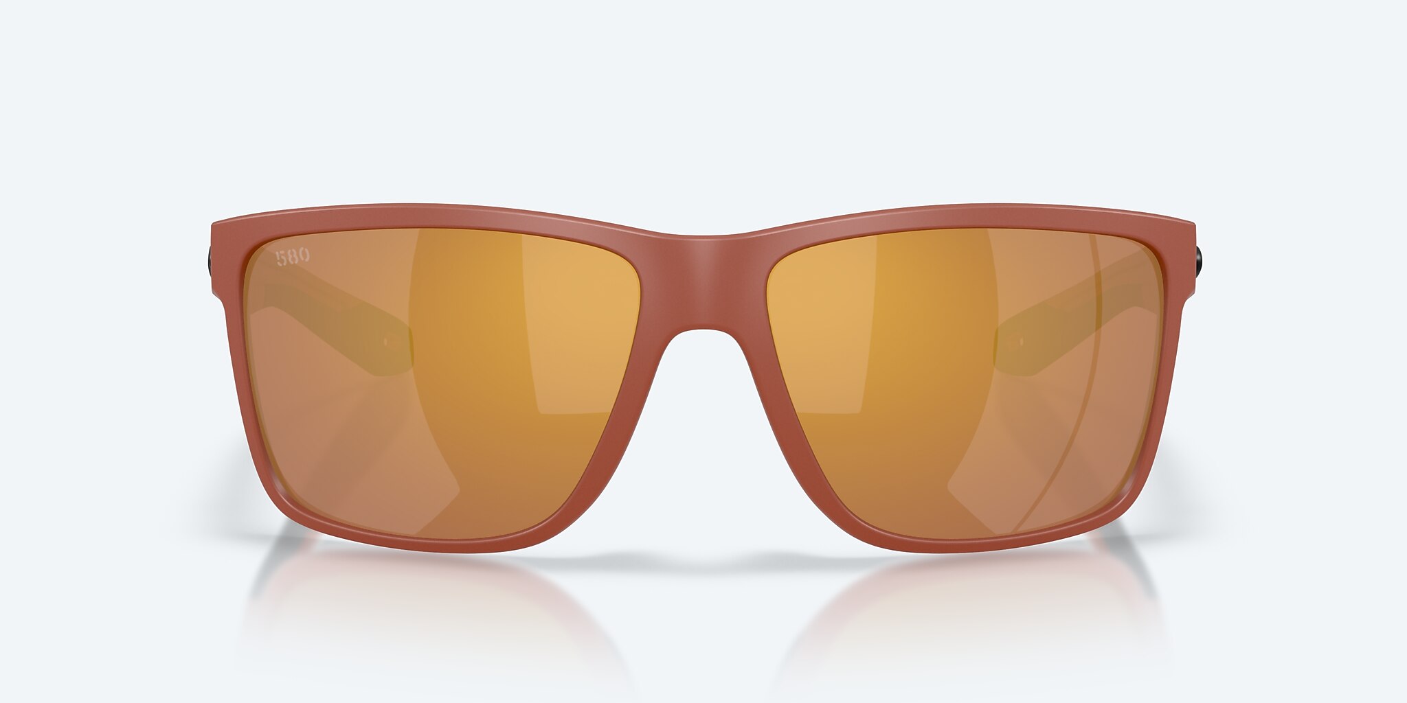 Sunglasses Costa Broadbill II XL XXL (62-15) with Gold Mirror lens and Matte Terra Cotta frame Image 2 of 8